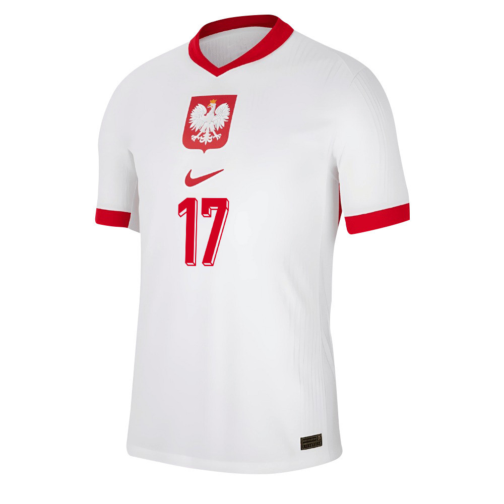 Bartosz Salamon 17 Poland National Team 2024/25 Home Men Jersey - White