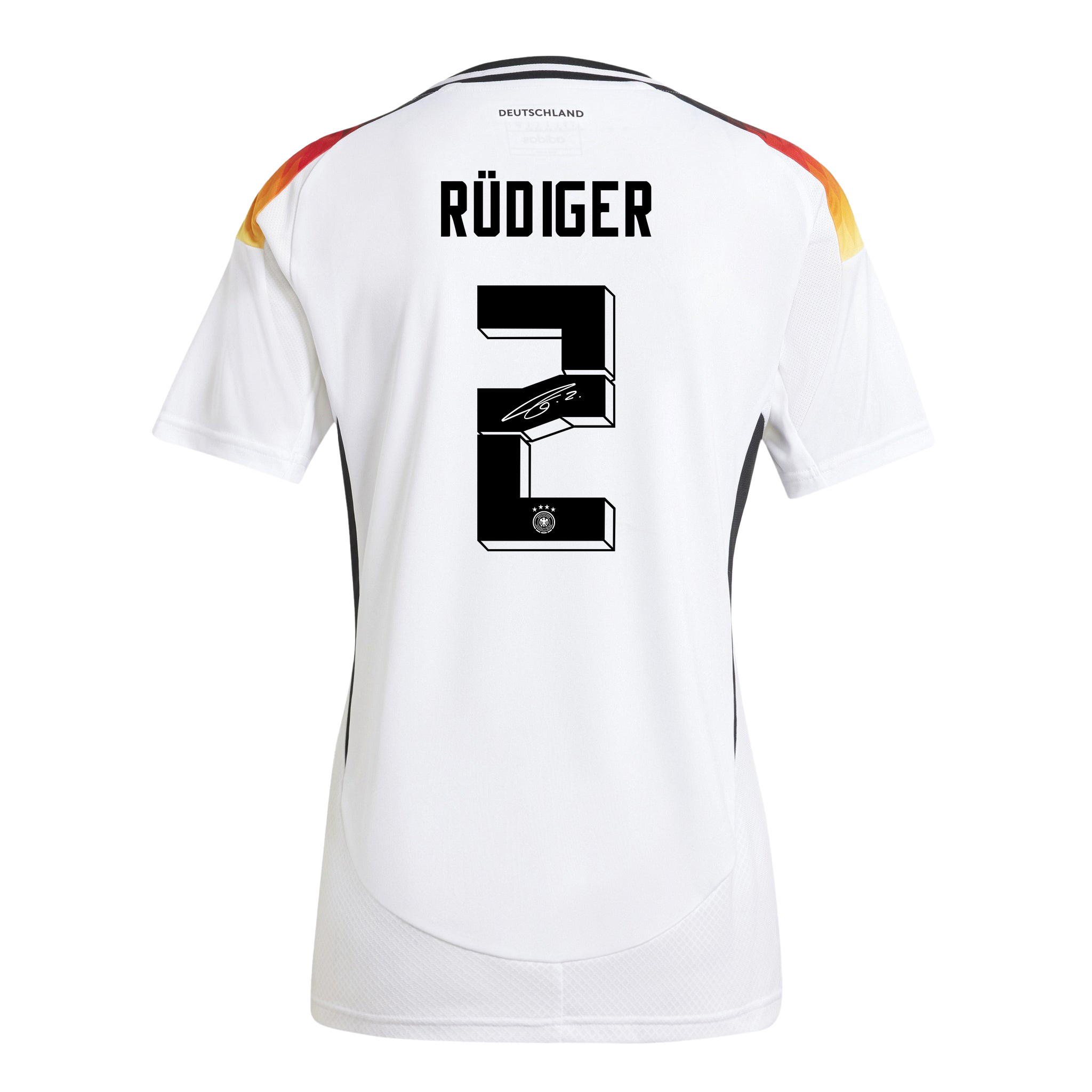 Antonio Rüdiger 2 Signed Germany National Team 2024/25 Home Jersey Autographed - Women