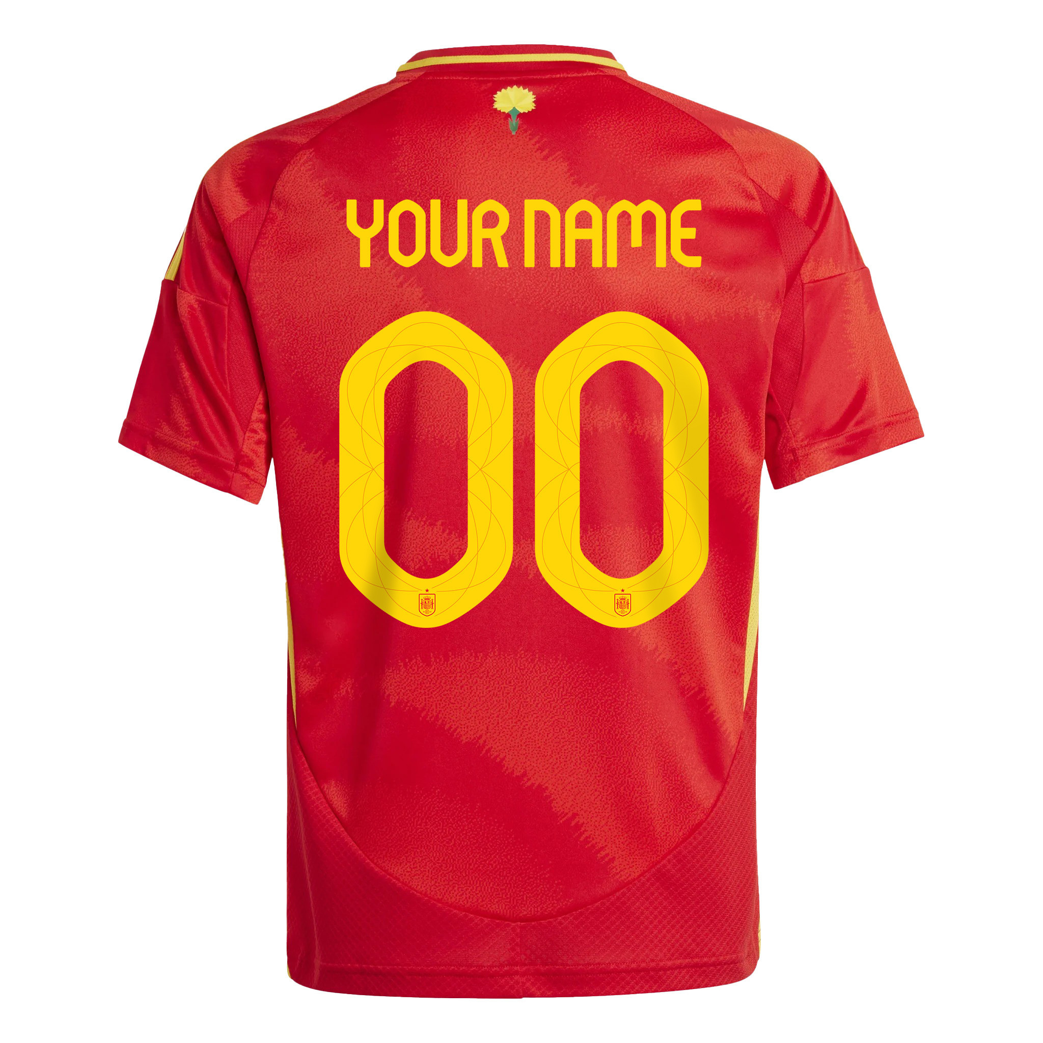 Spain National Team 2024 Home YOUTH Custom Jersey - Red