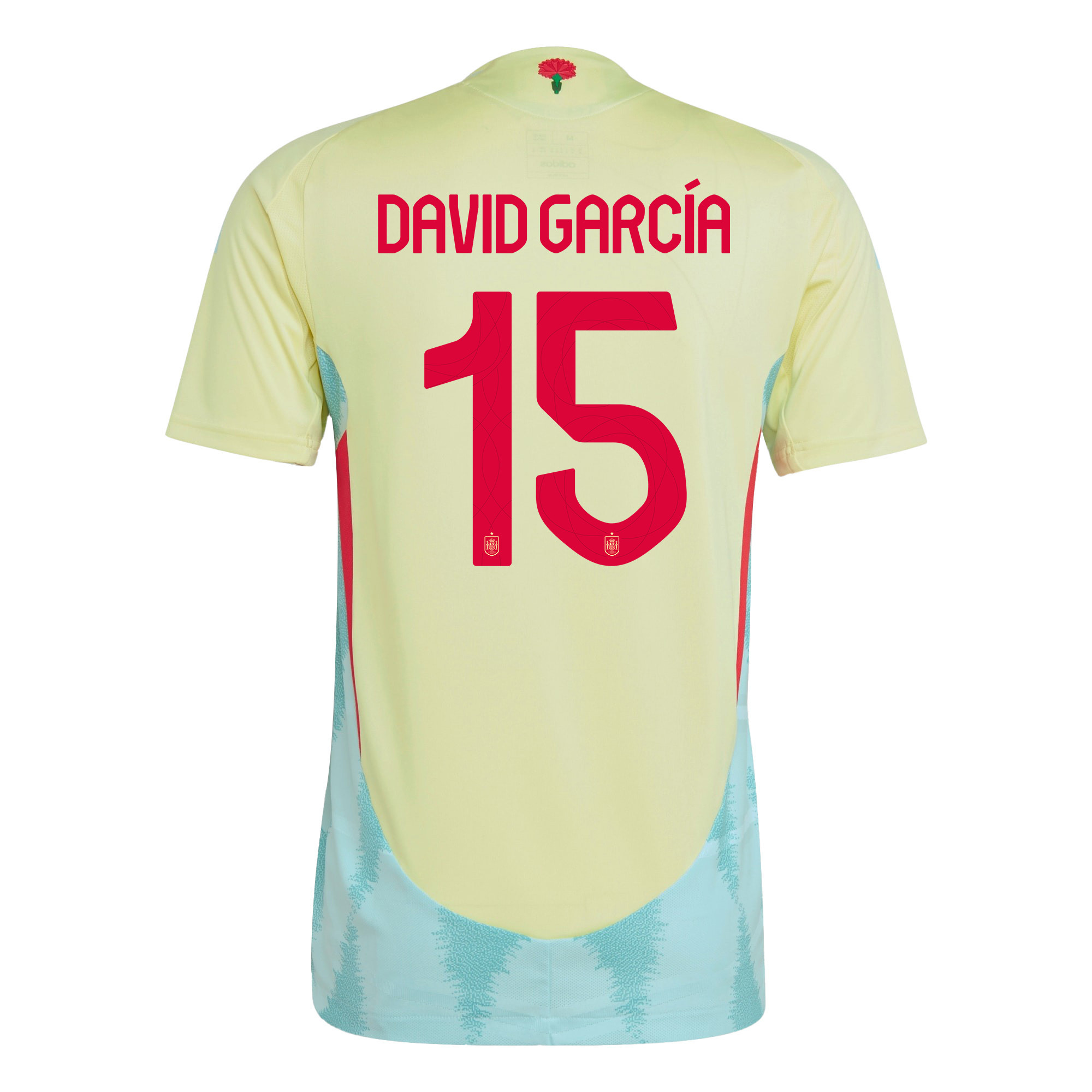 David García 15 Spain National Team 2024 Away Men Jersey - Yellow