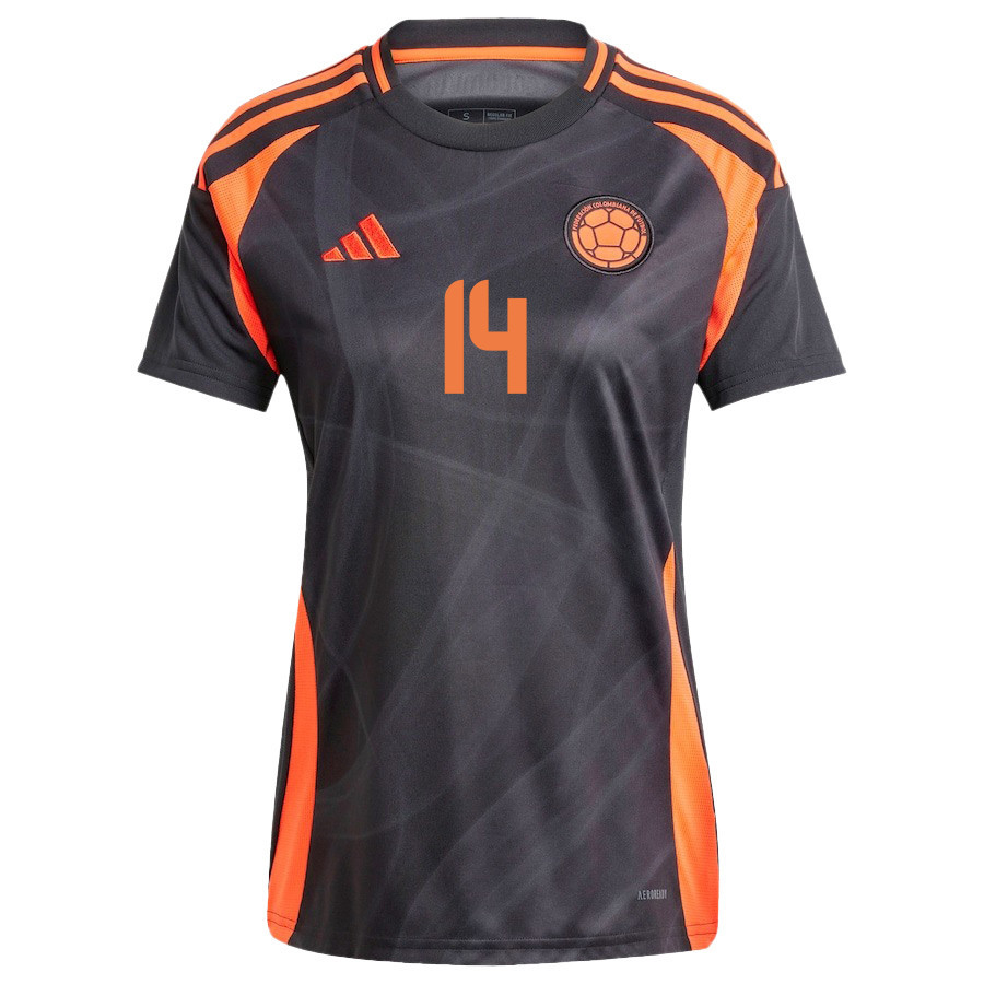 Jhon Durán 14 Colombia National Team 2024/25 Away Women Jersey - Black