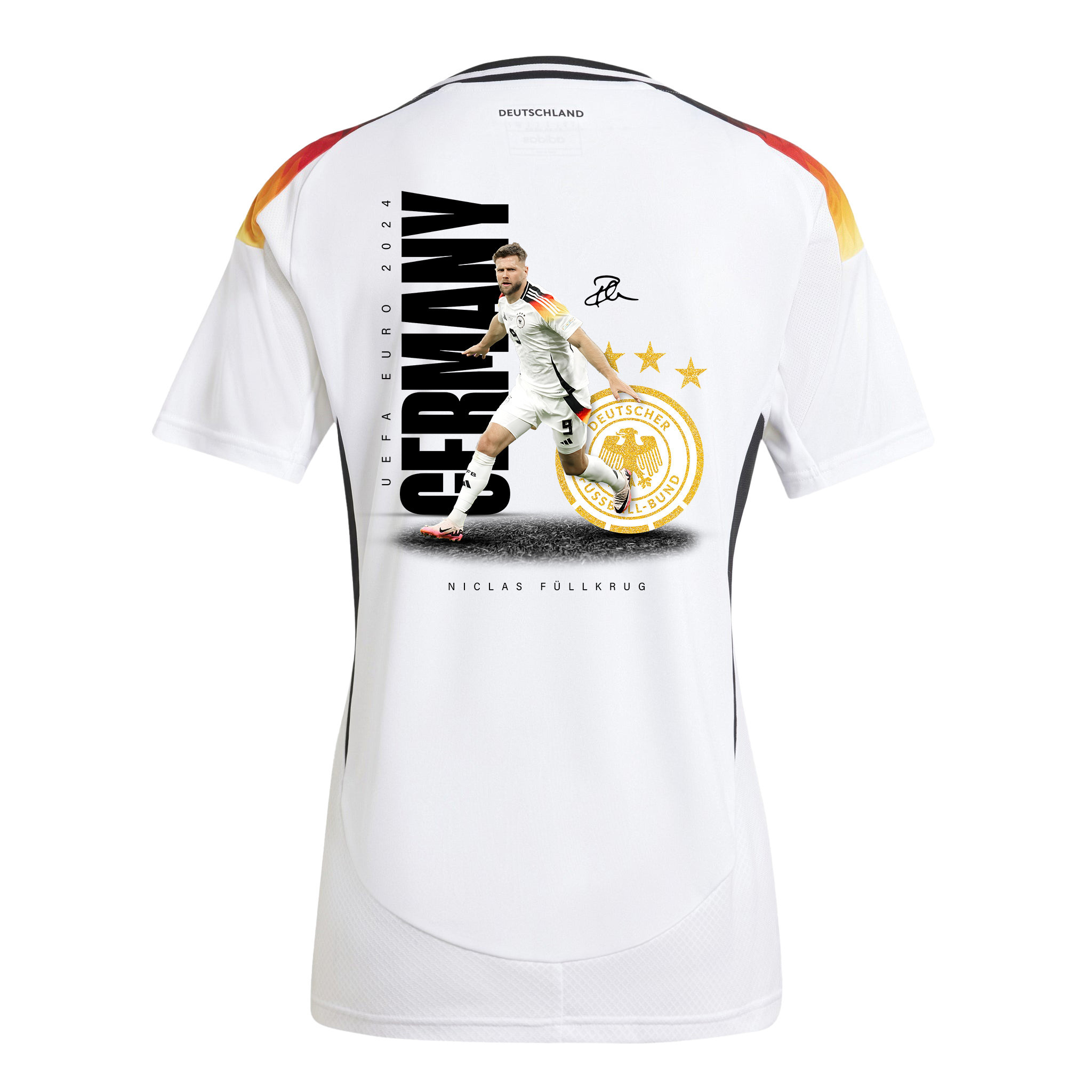 Niclas Füllkrug 9 Signed Game-changer Germany National Team 2024 Home WOMEN Jersey - White