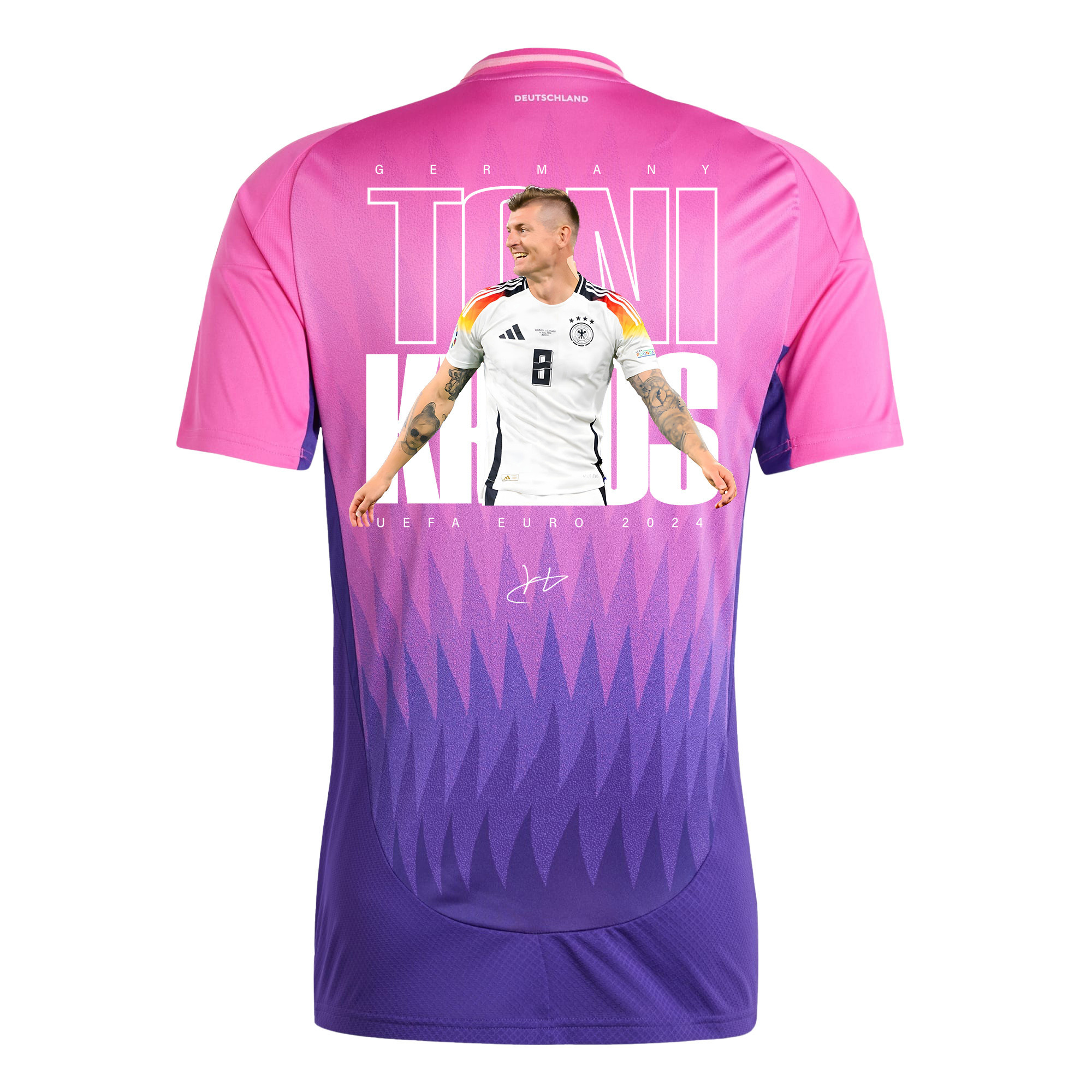 Toni Kroos 8 Signed Legacy Germany National Team 2024 Away Men Jersey - Purple