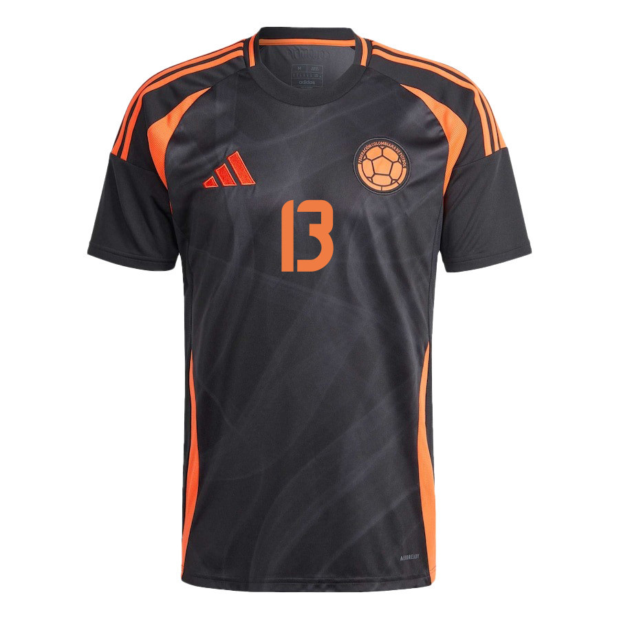 Yerry Mina 13 Colombia National Team 2024/25 Away Men Jersey - Black
