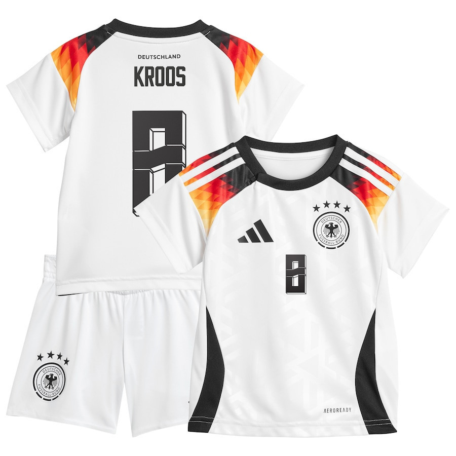 Toni Kroos 8 Germany National Team 2024 Home YOUTH Kit Jersey - White