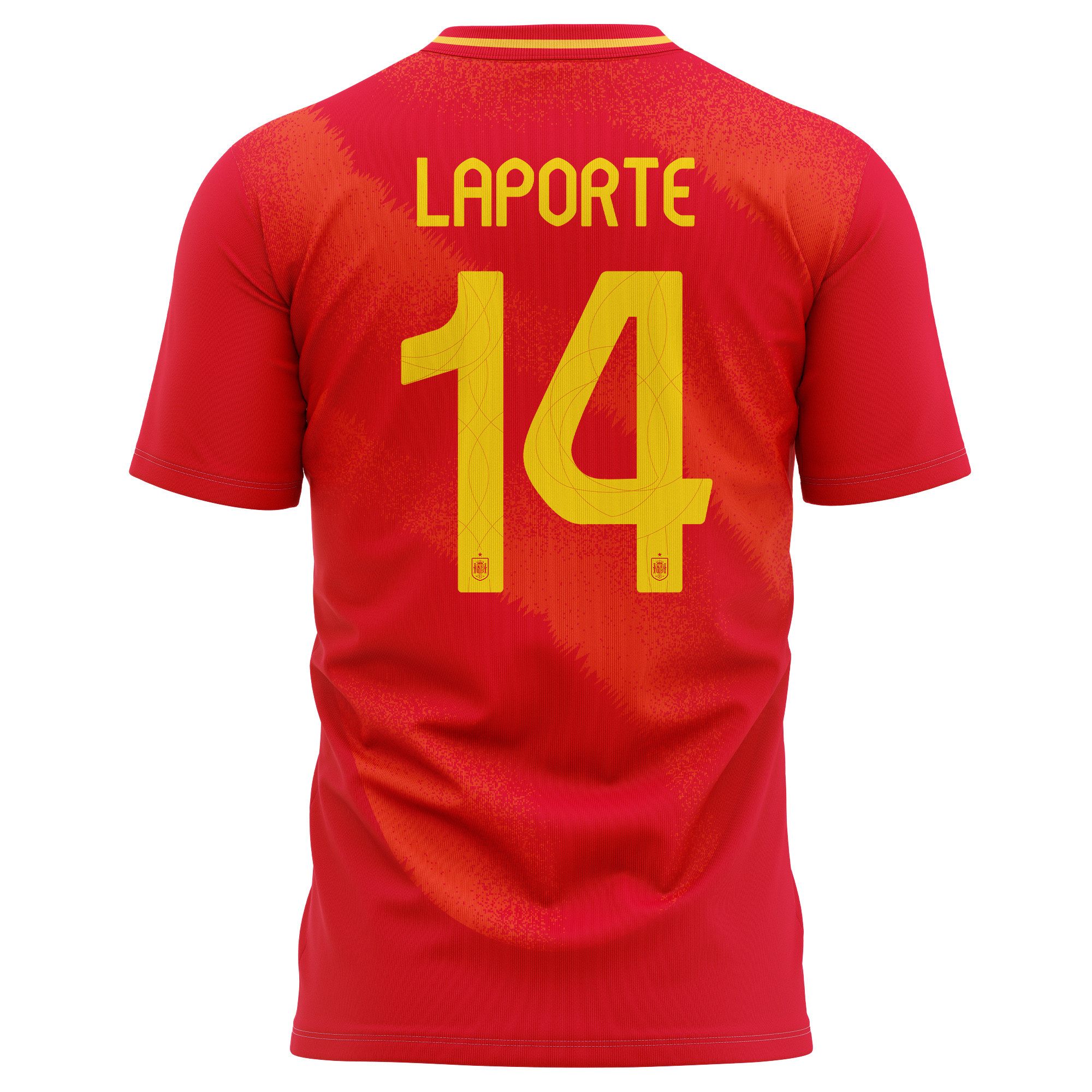 Aymeric Laporte 14 Spain National Team 2024 Home Kits AOP T-shirt - Red