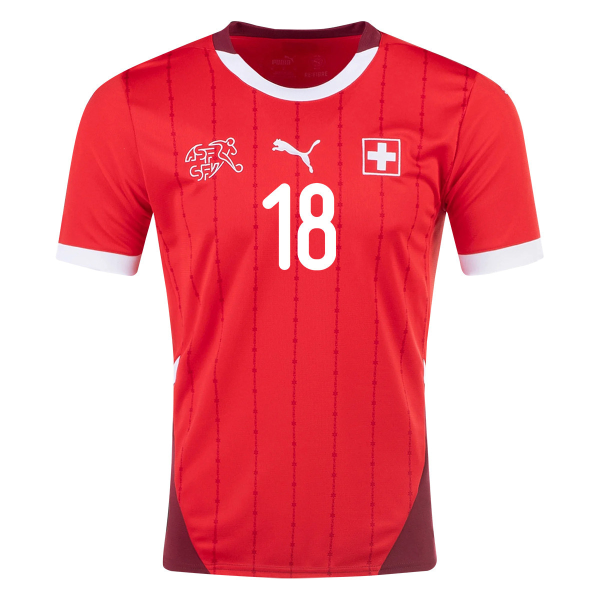 Cédric Zesiger 18 Switzerland National Team 2024/25 Home Men Jersey - Red