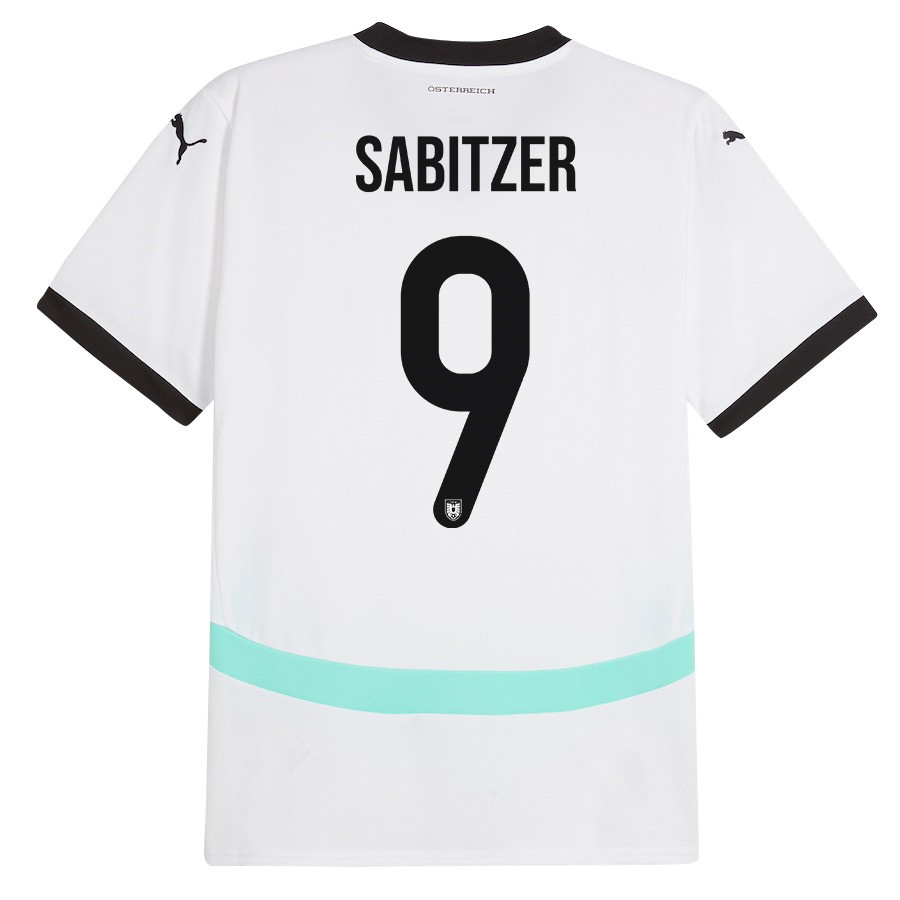 Marcel Sabitzer 9 Austria National Team 2024/25 Away Men Jersey - White