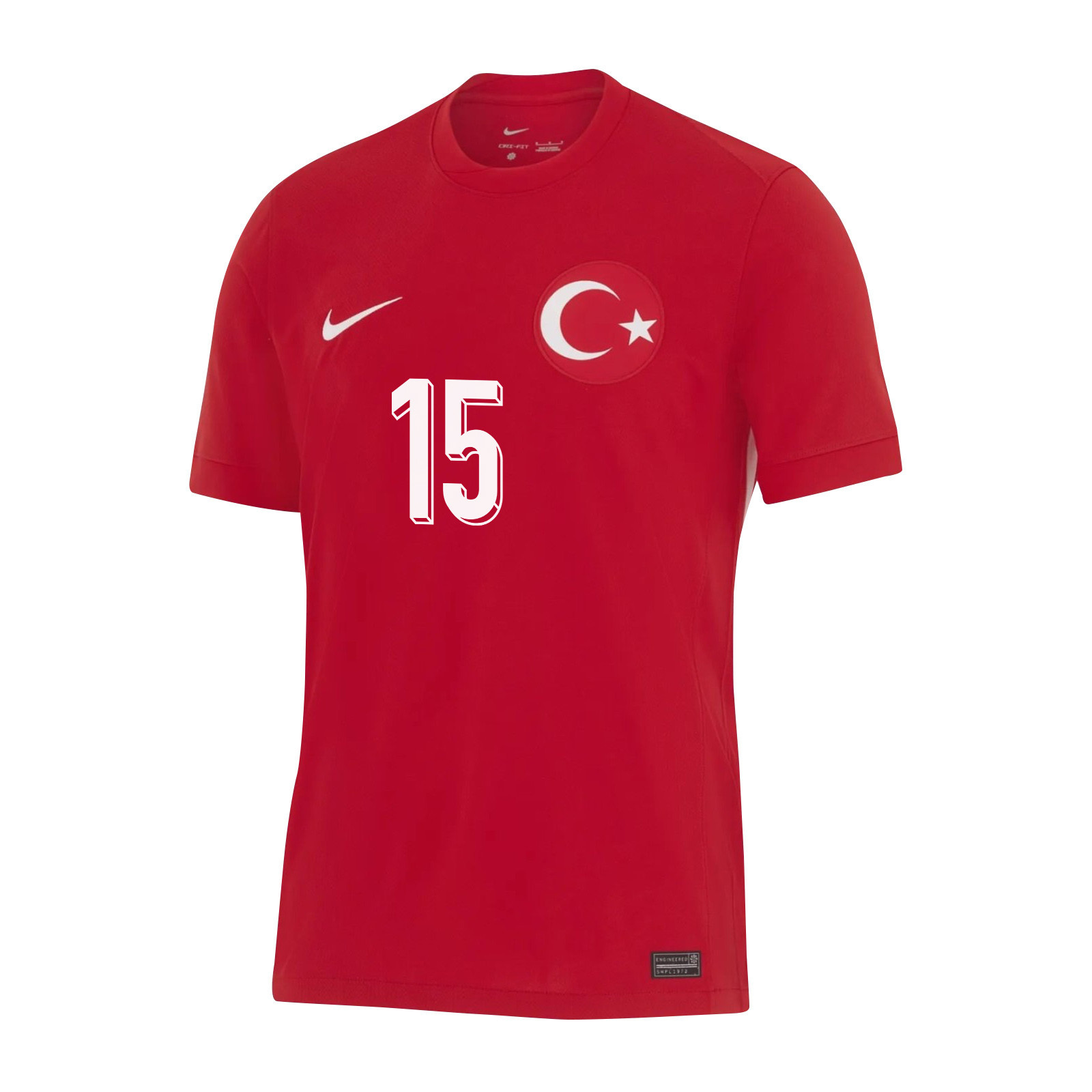 Salih Özcan 15 Turkey National Team 2024 Away Stadium Men Jersey - Red