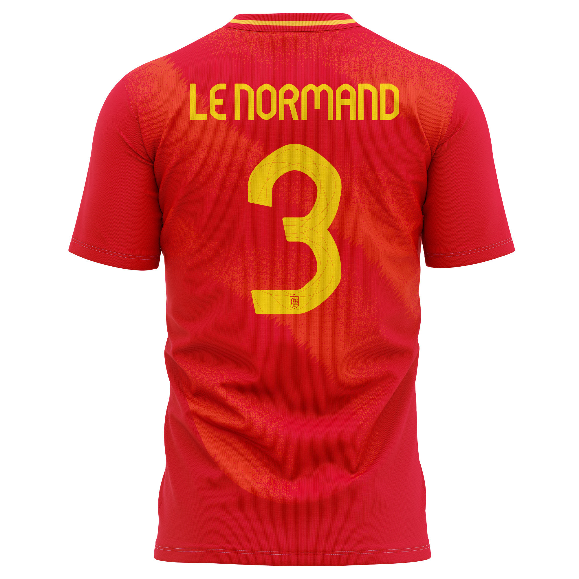 Robin Le Normand 3 Spain National Team 2024 Home Kits AOP T-shirt - Red