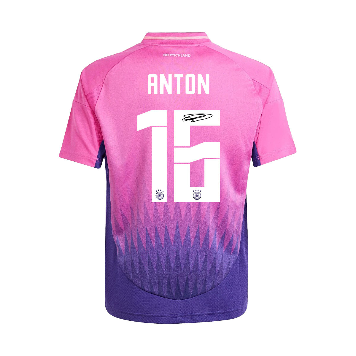 Waldemar Anton 16 Signed Germany National Team 2024/25 YOUTH Jersey Autographed - Away