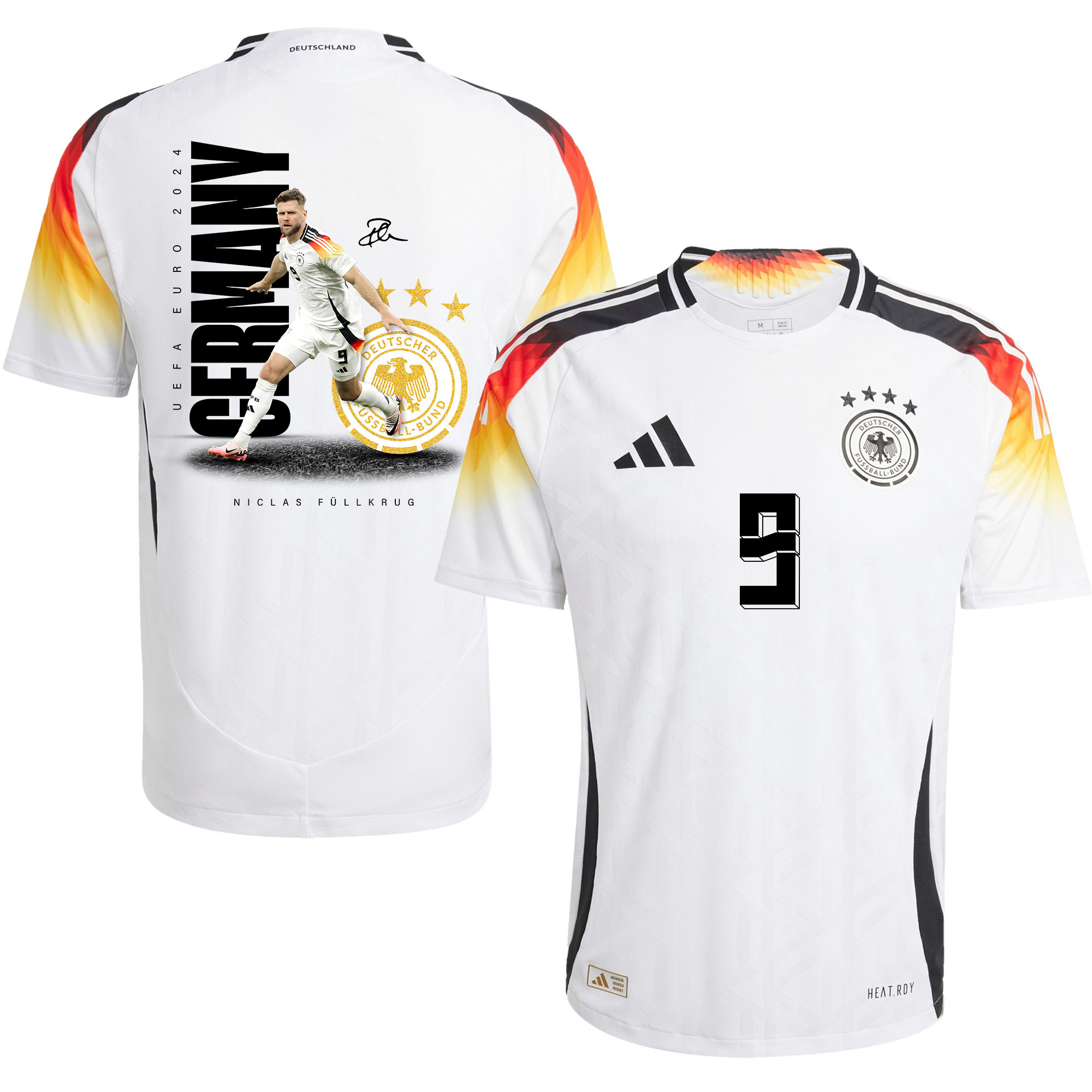 Niclas Füllkrug 9 Signed Game-changer Germany National Team 2024 Home Men Jersey - Purple