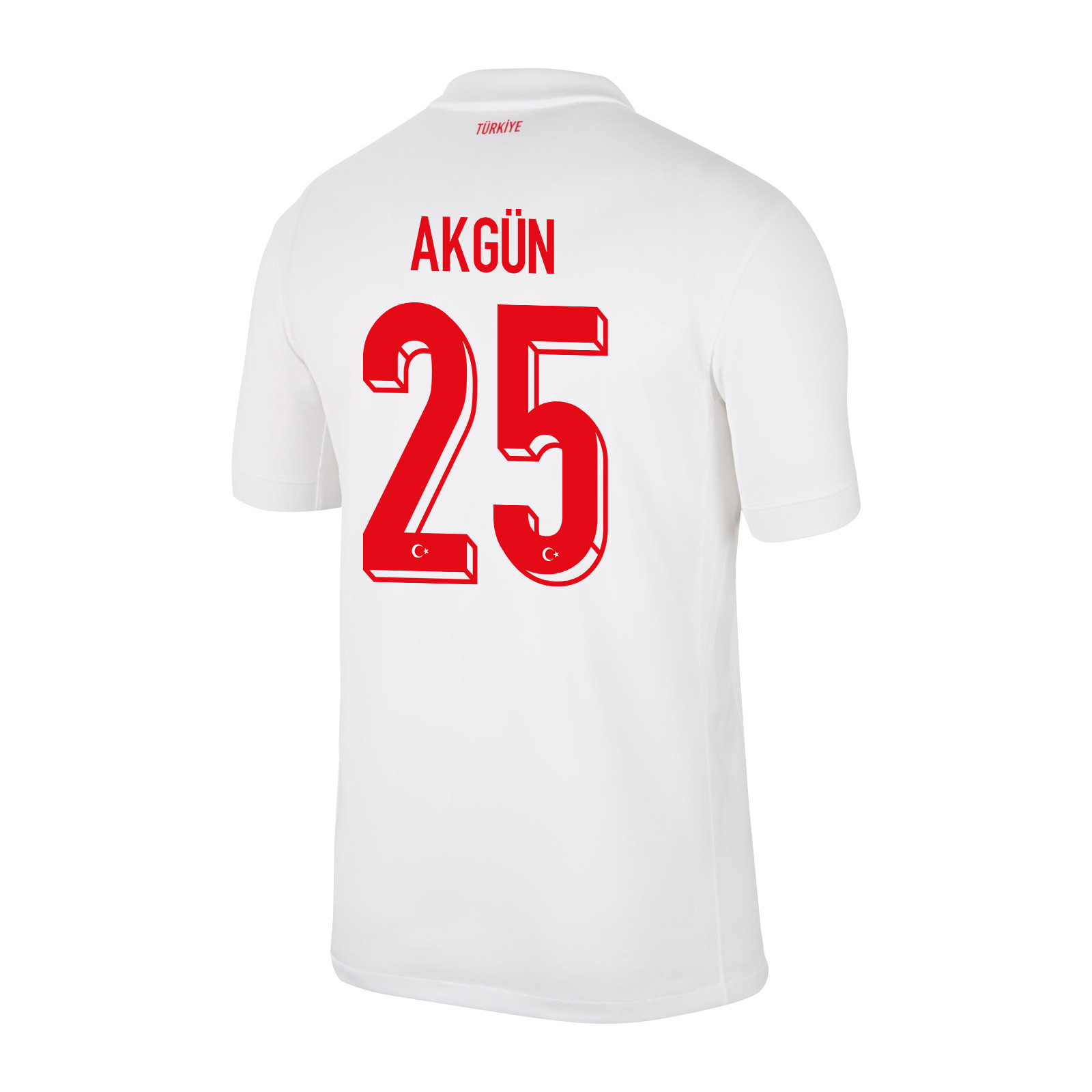 Yunus Akgün 25 Turkey National Team 2024 Home Stadium Men Jersey - White