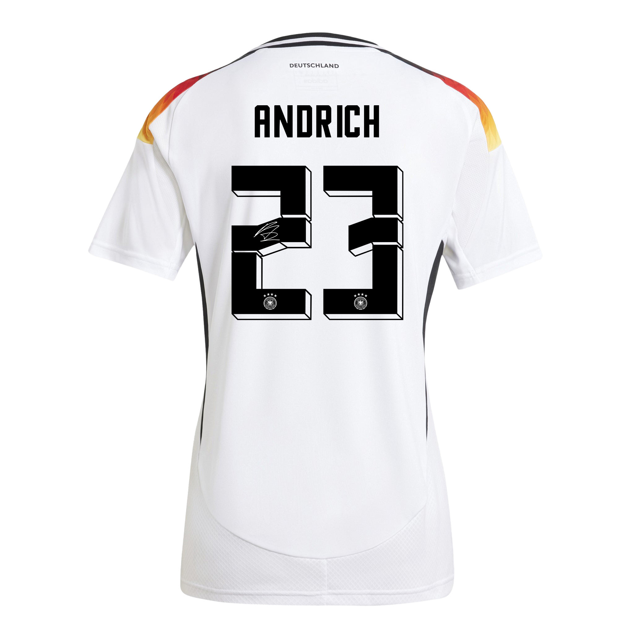 Robert Andrich 23 Signed Germany National Team 2024/25 Home Jersey Autographed - Women