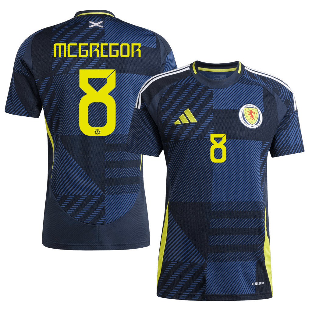 Callum McGregor 8 Scotland National Team 2024 Home Men Jersey - Navy