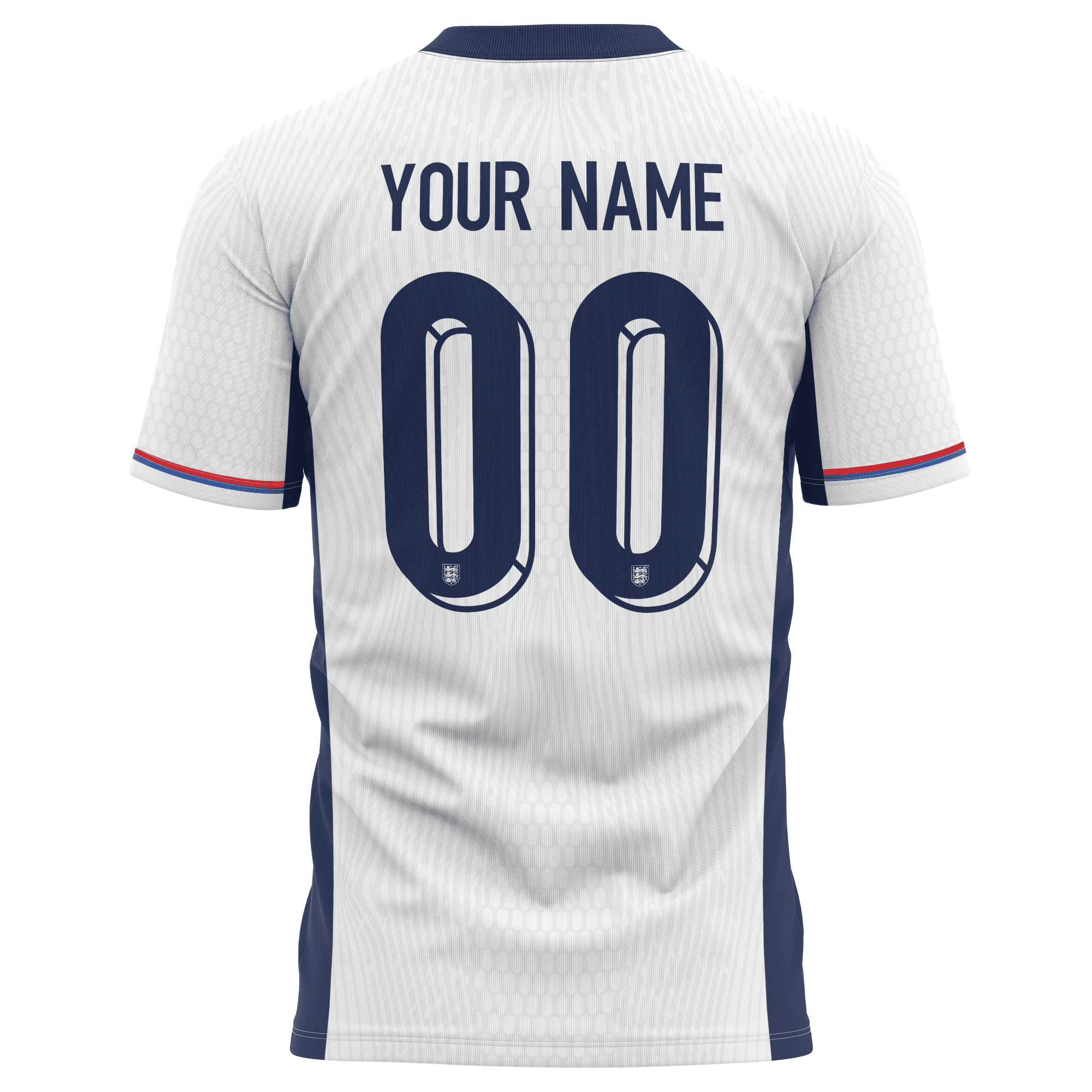 England National Team 2024 Home Kits Custom AOP T-shirt - White
