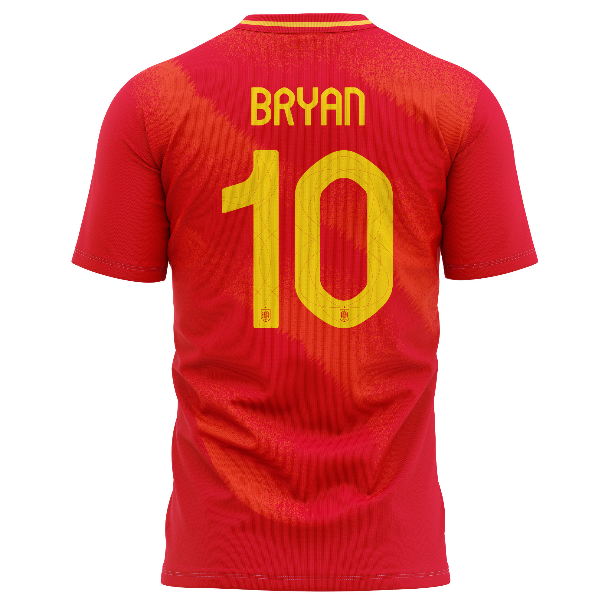 Bryan Zaragoza 10 Spain National Team 2024 Home Kits AOP T-shirt - Red