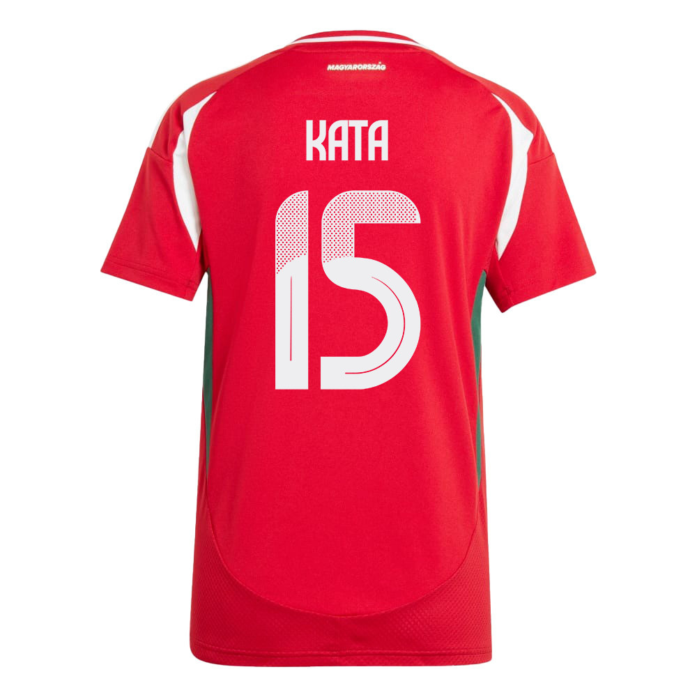 Mihály Kata 15 Hungary National Team 2024/25 Home WOMEN Jersey - Red