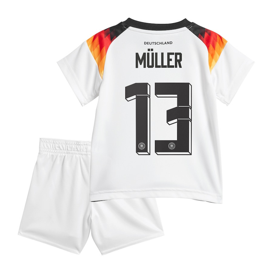 Thomas Müller 13 Germany National Team 2024 Home YOUTH Kit Jersey - White