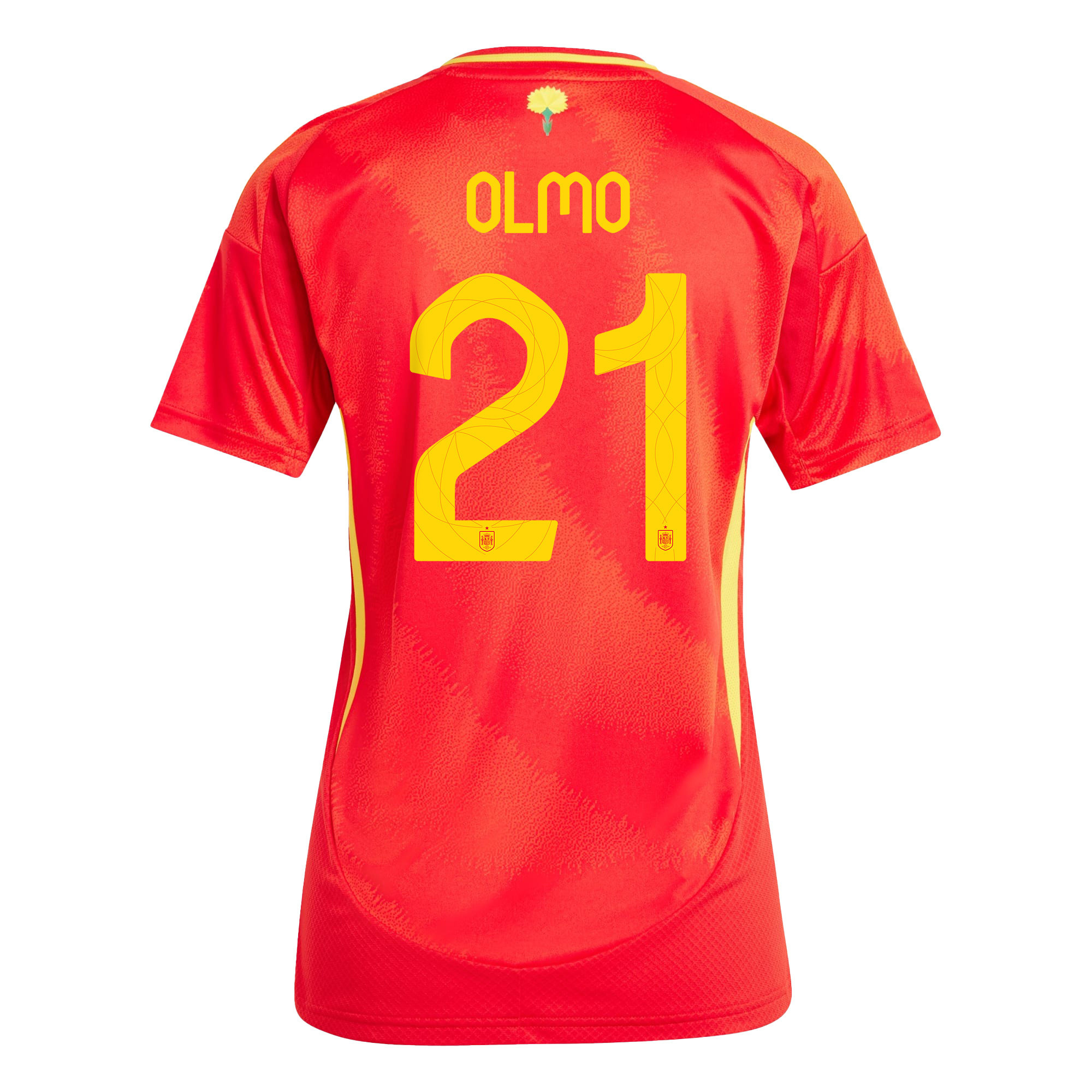 Dani Olmo 21 Spain National Team 2024 Home WOMEN Jersey - Red
