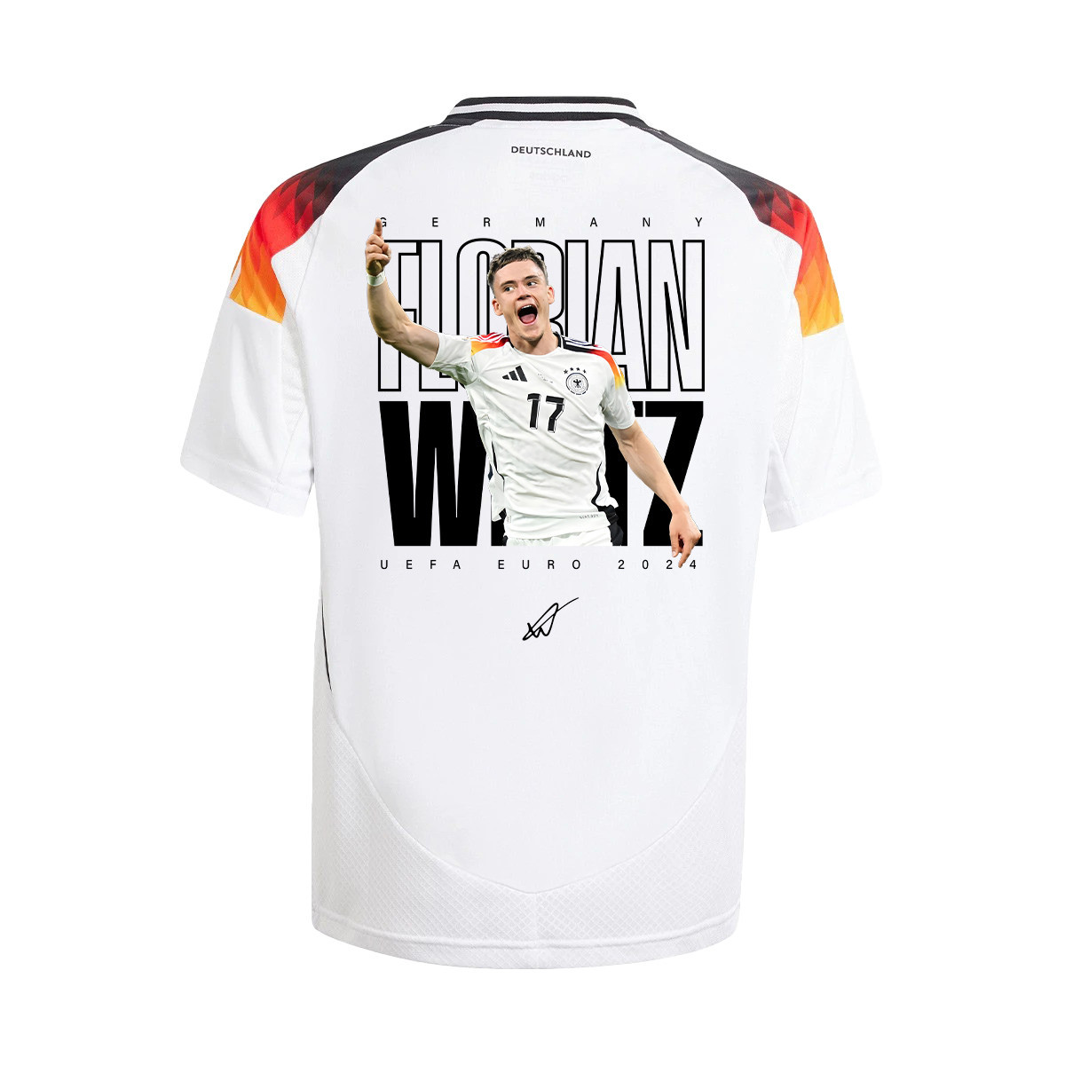 Florian Wirtz 17 Signed Rising Star Germany National Team 2024 Home YOUTH Jersey - White