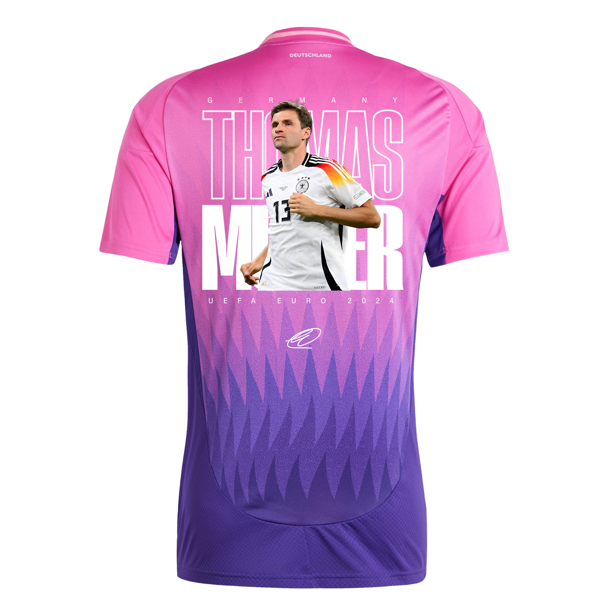 Thomas Müller 13 Signed Iconic Germany National Team 2024 Away Men Jersey - Purple