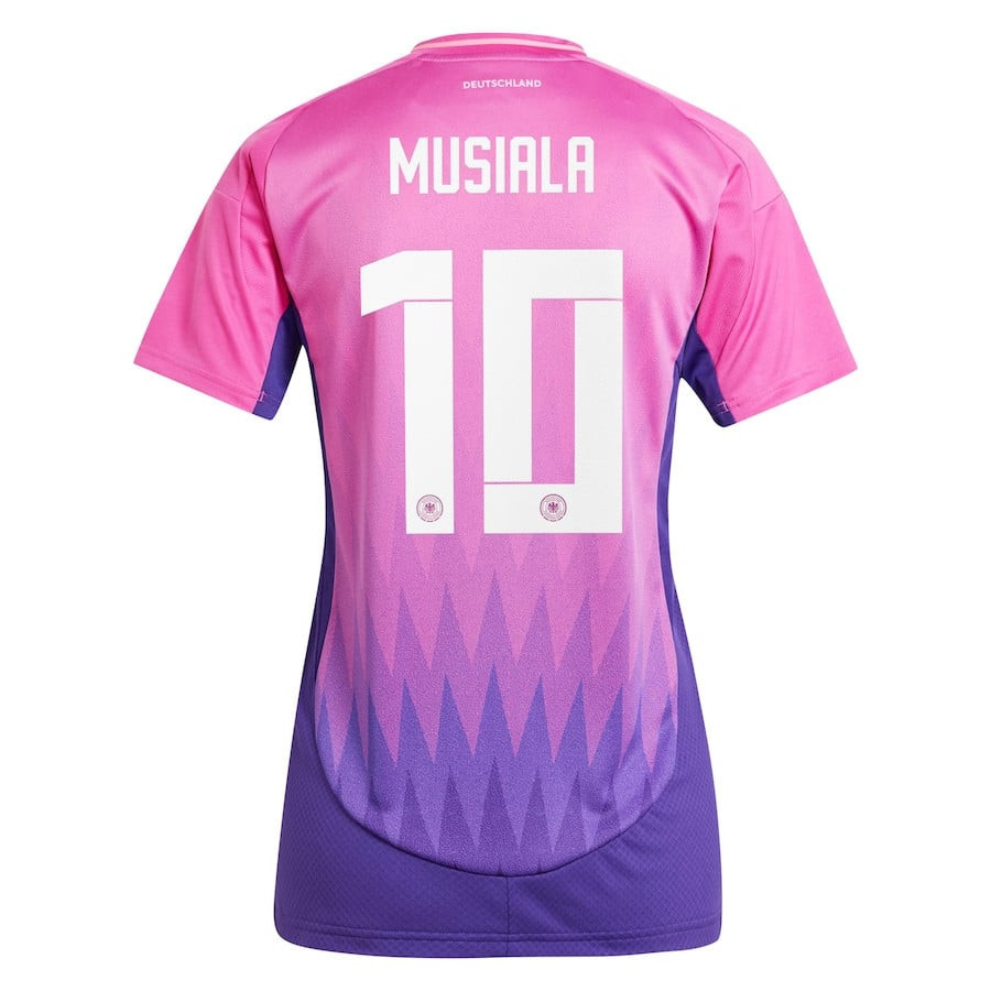 Jamal Musiala 10 Germany National Team 2024 Away Women Jersey - Pink