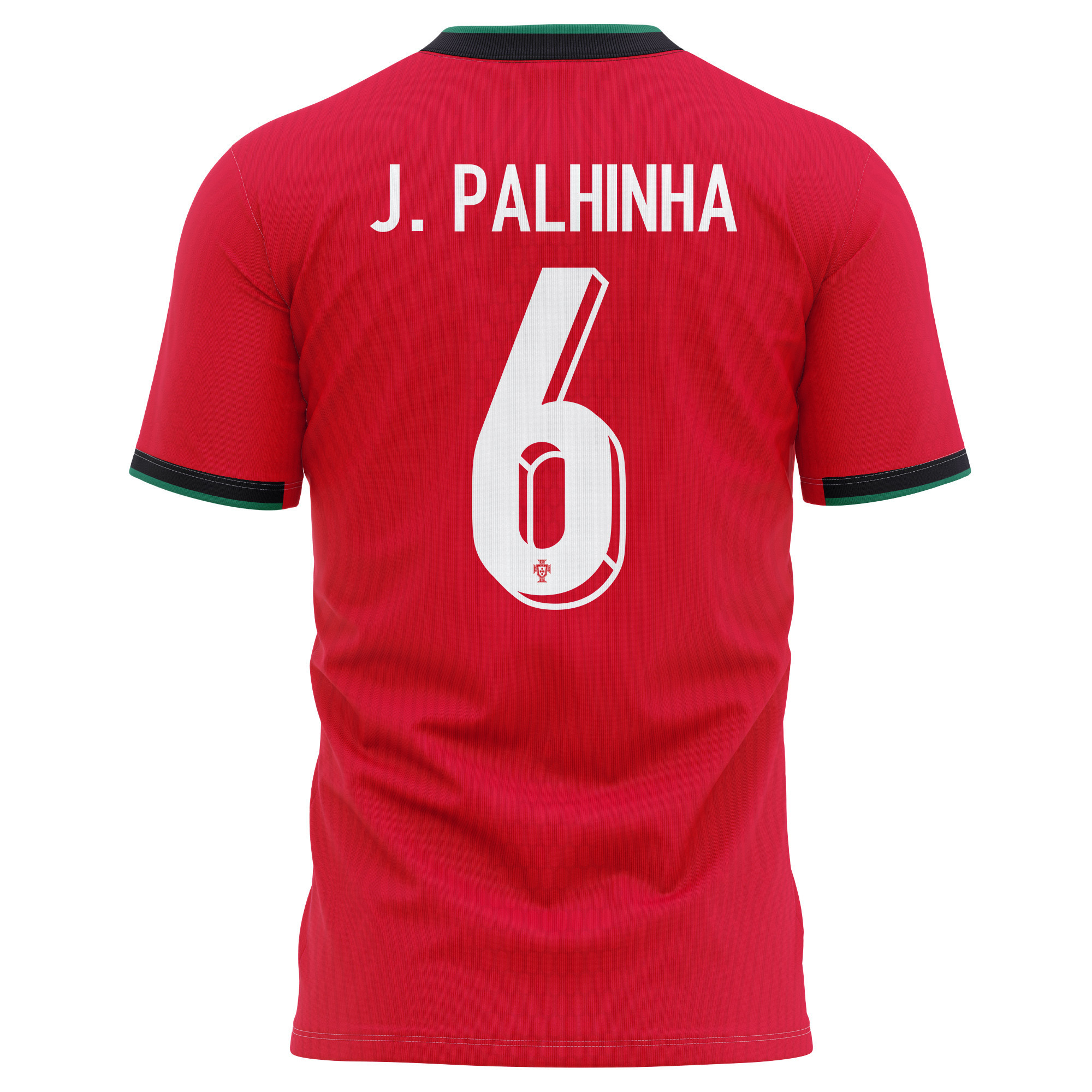 João Palhinha 6 Portugal National Team 2024/25 Home Kits AOP T-shirt - Red
