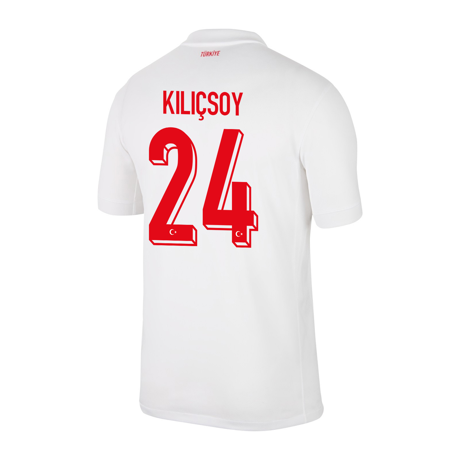 Semih Kılıçsoy 24 Turkey National Team 2024 Home Stadium Men Jersey - White