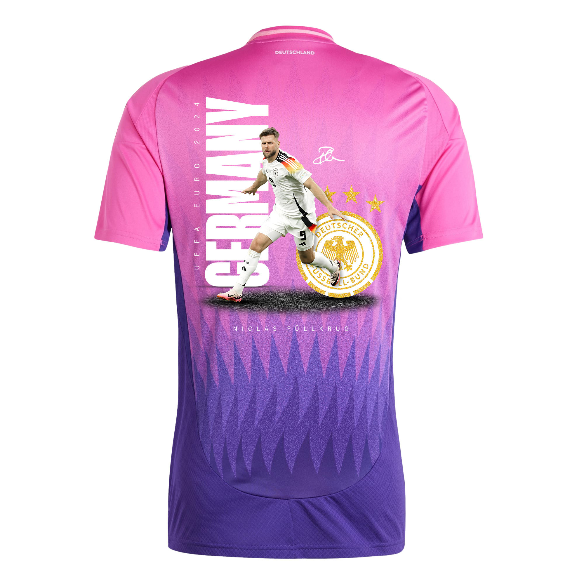 Niclas Füllkrug 9 Signed Game-changer Germany National Team 2024 Away Men Jersey - Purple
