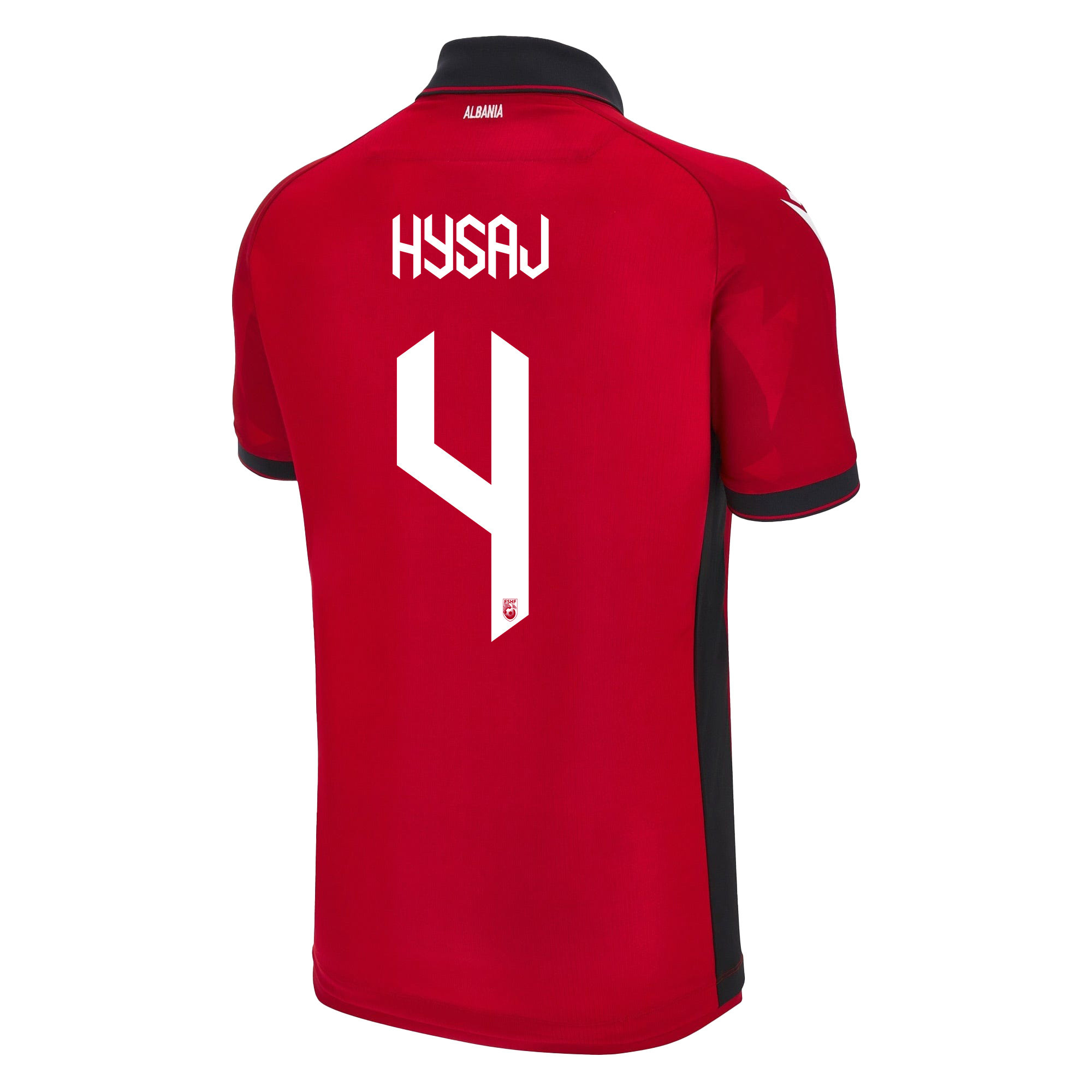 Elseid Hysaj 4 Albania National Team 2024/25 Home Men Jersey - Red