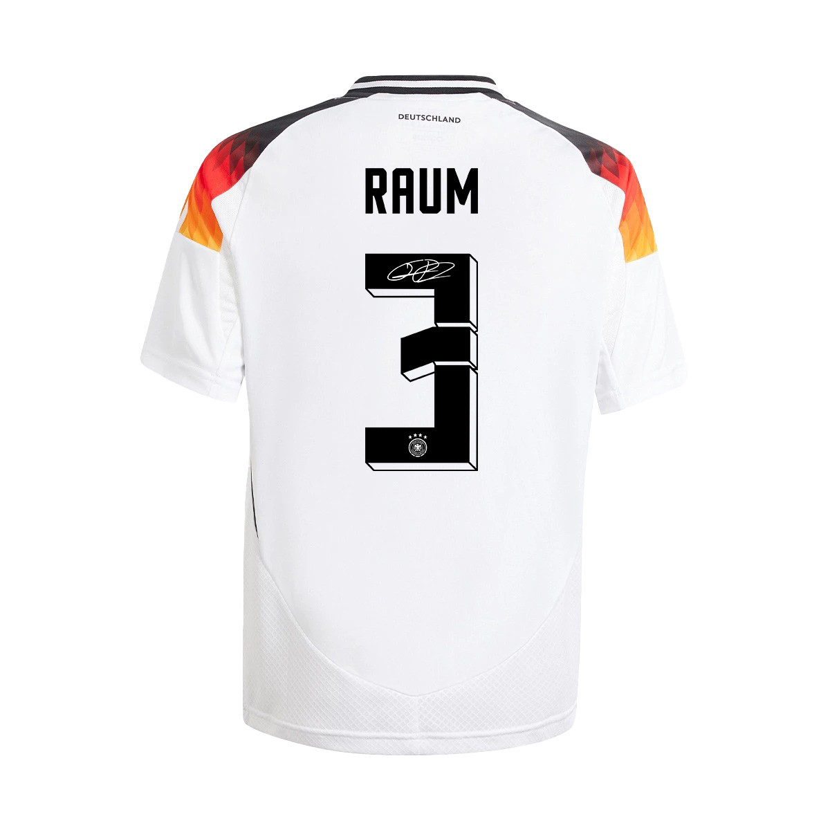 David Raum 3 Signed Germany National Team 2024/25 YOUTH Jersey Autographed - Home