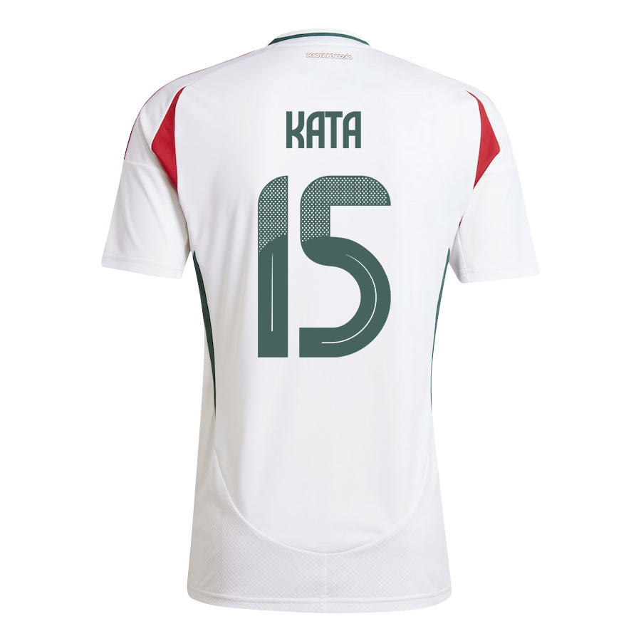 Mihály Kata 15 Hungary National Team 2024/25 Away Men Jersey - White