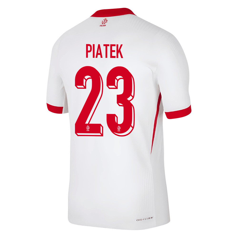 Krzysztof Piatek 23 Poland National Team 2024/25 Home Men Jersey - White