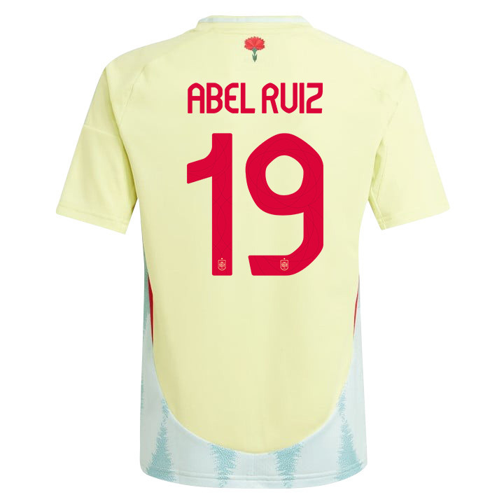 Abel Ruiz 19 Spain National Team 2024 Away YOUTH Jersey - Yellow