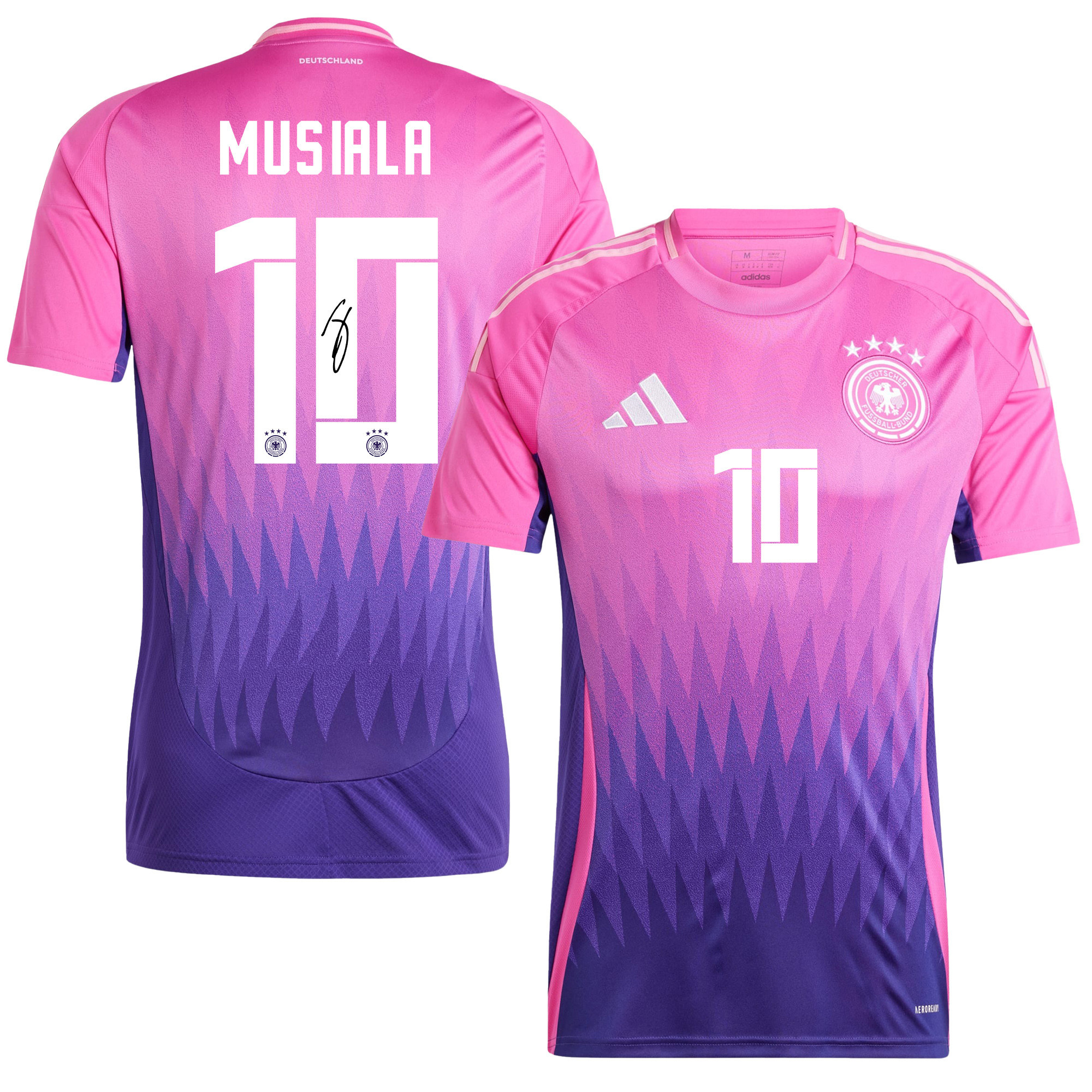 Jamal Musiala 10 Signed Germany National Team 2024/25 Away Jersey Autographed - Men