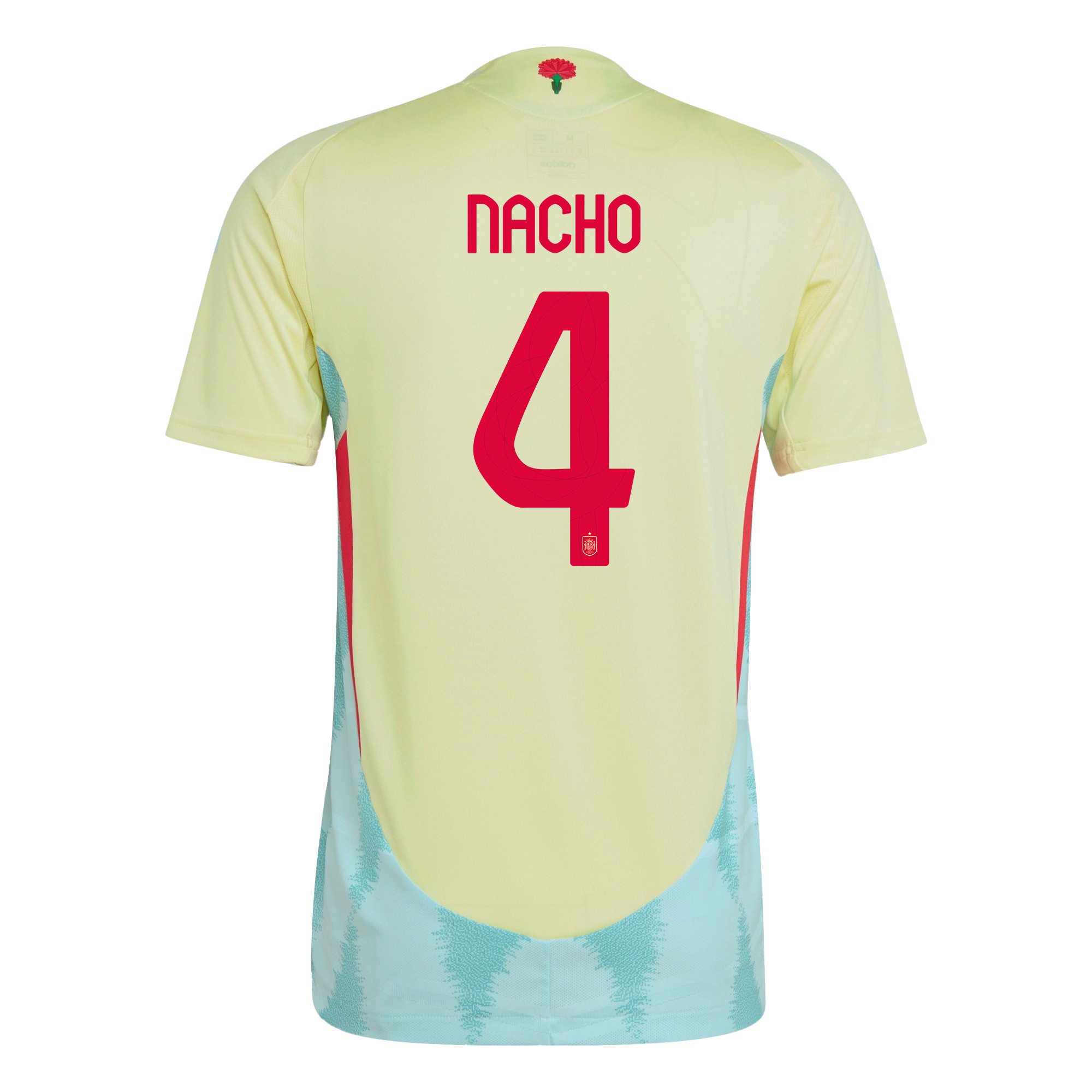 Nacho 4 Spain National Team 2024 Away Men Jersey - Yellow