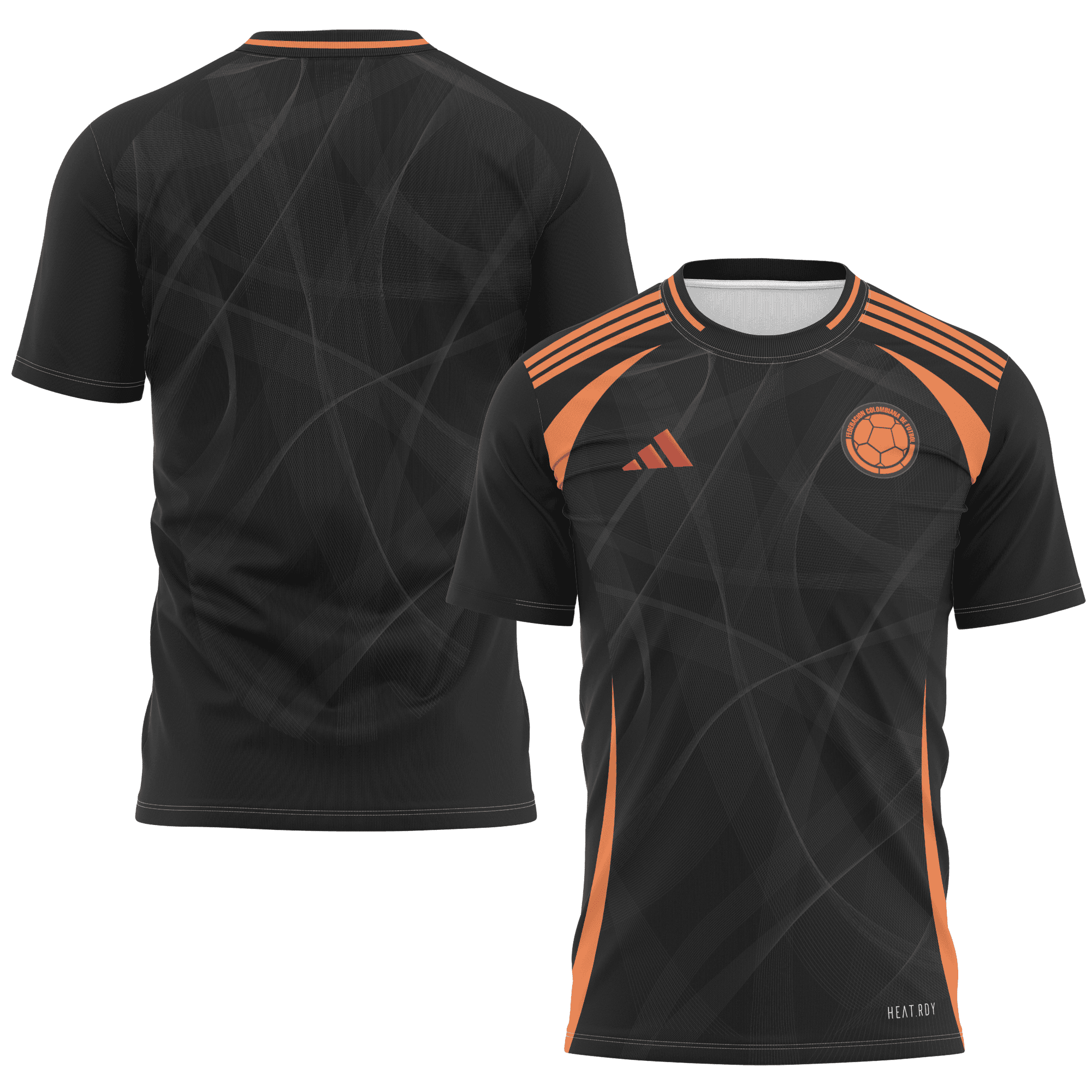 Colombia National Team 2024 Away Kits AOP T-shirt - Black