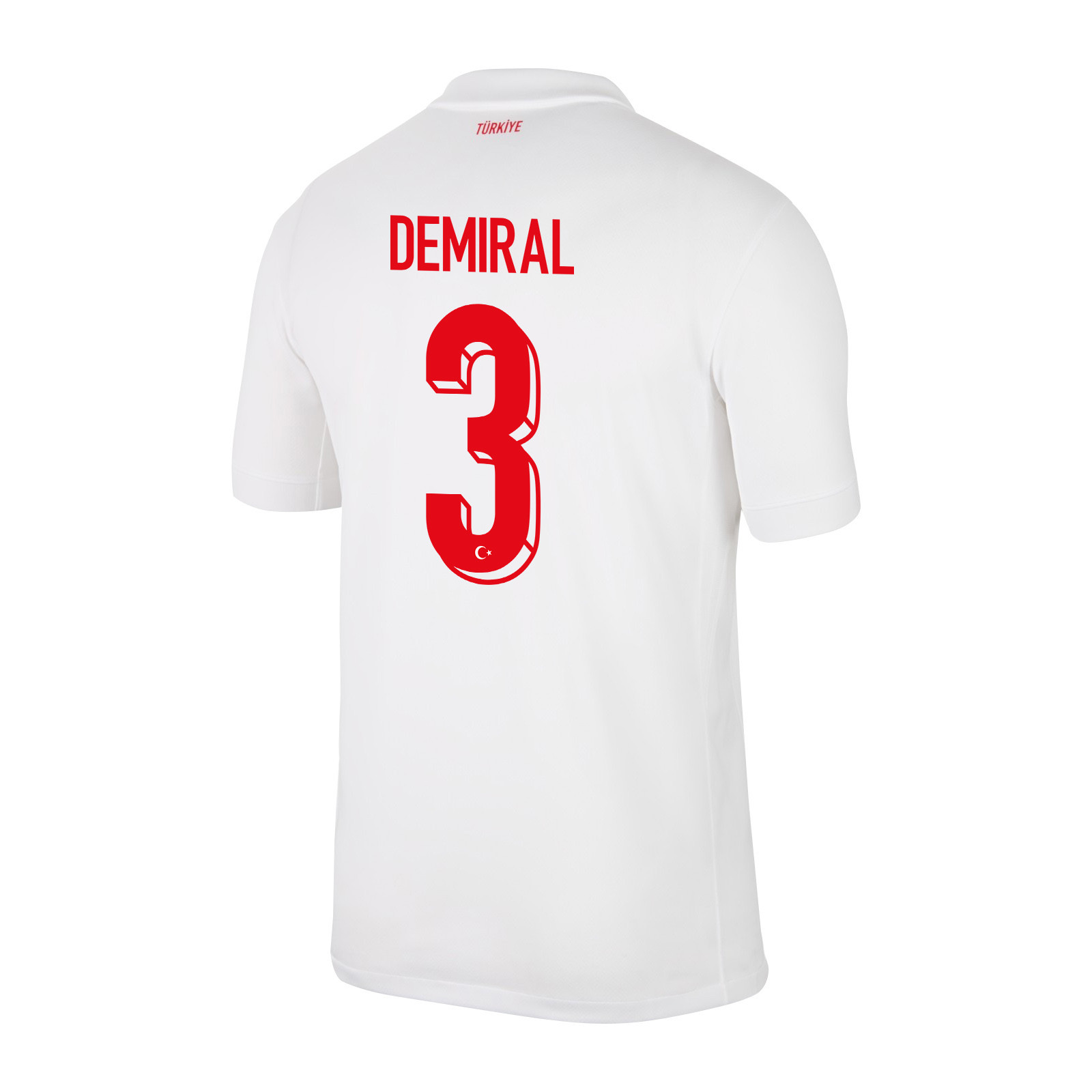 Merih Demiral 3 Turkey National Team 2024 Home Stadium Men Jersey - White