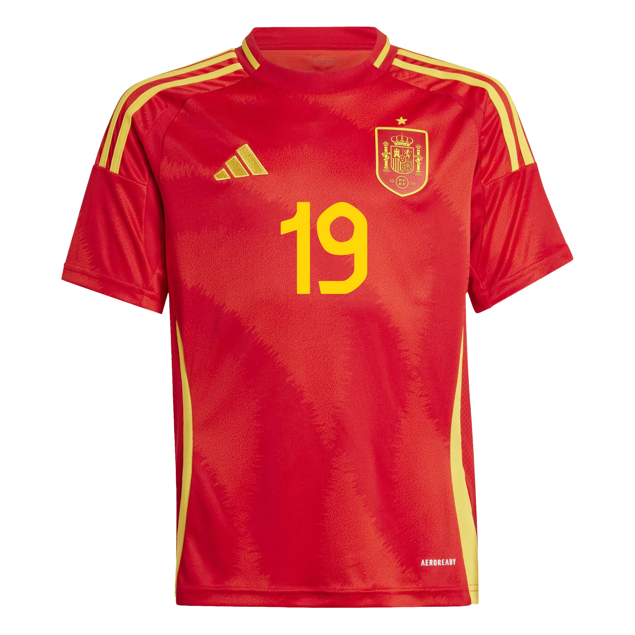 Fran García 19 Spain National Team 2024 Home YOUTH Jersey - Red