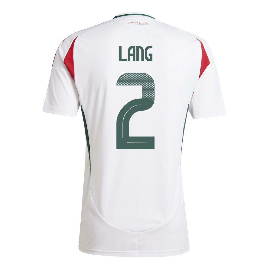 Ádám Lang 2 Hungary National Team 2024/25 Away Men Jersey - White