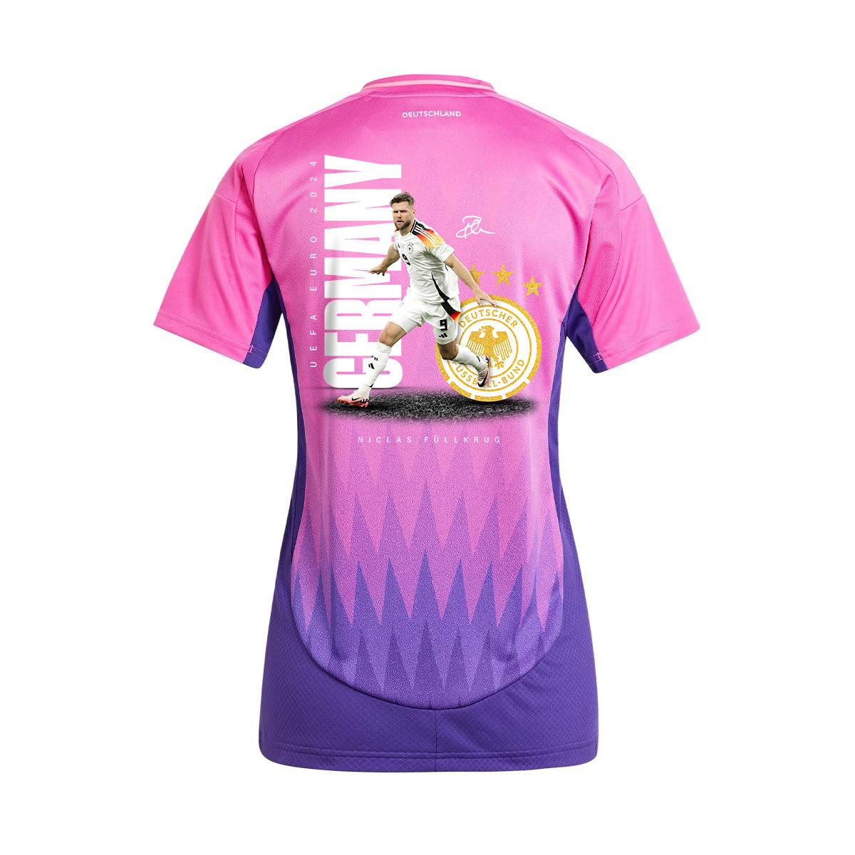 Niclas Füllkrug 9 Signed Game-changer Germany National Team 2024 Away WOMEN Jersey - Purple