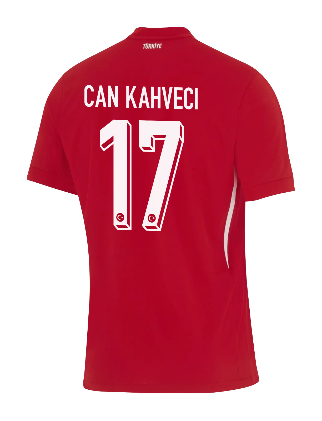 İrfan Can Kahveci 17 Turkey National Team 2024 Away Stadium Men Jersey - Red