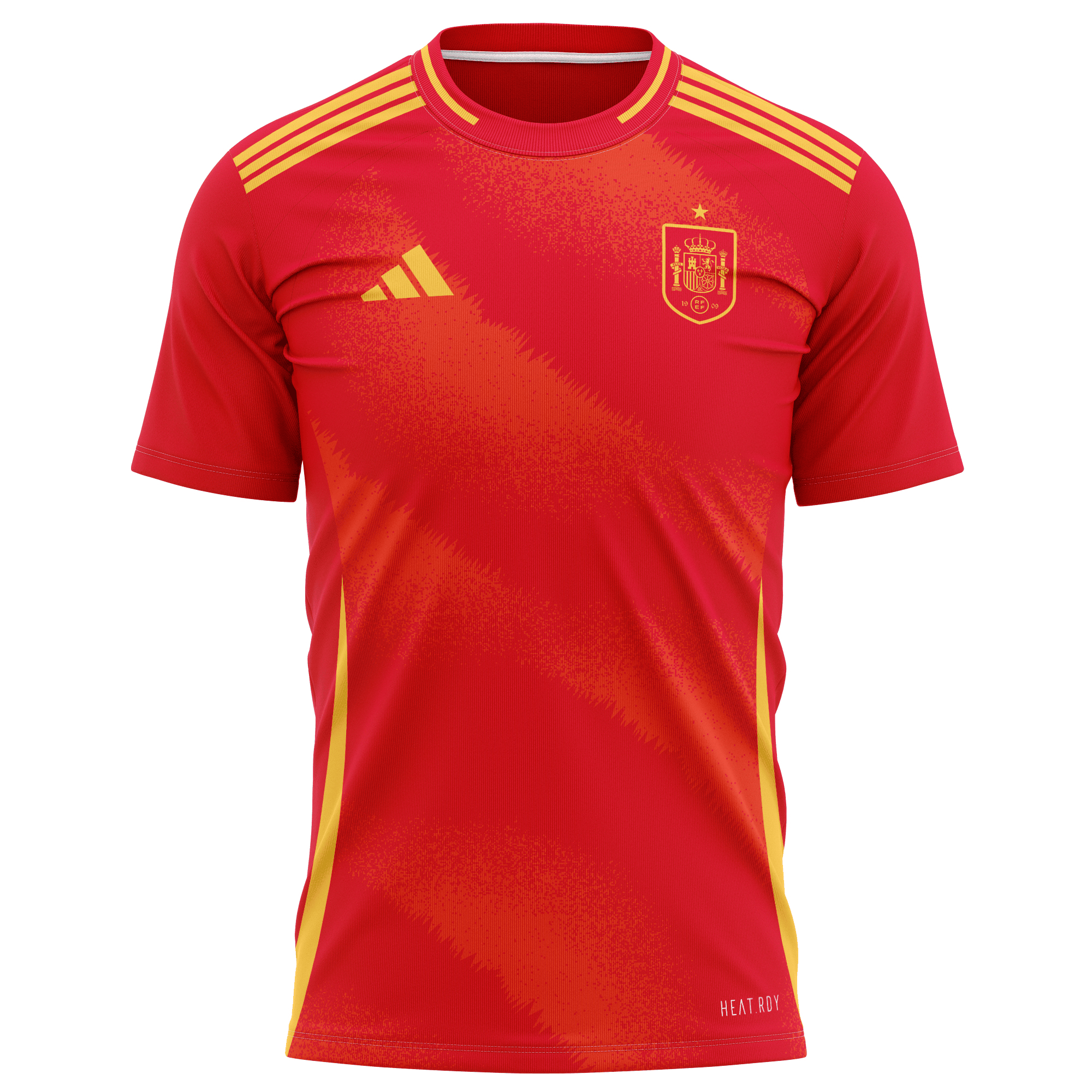 Spain National Team 2024 Home Kits AOP T-shirt - Scarlet