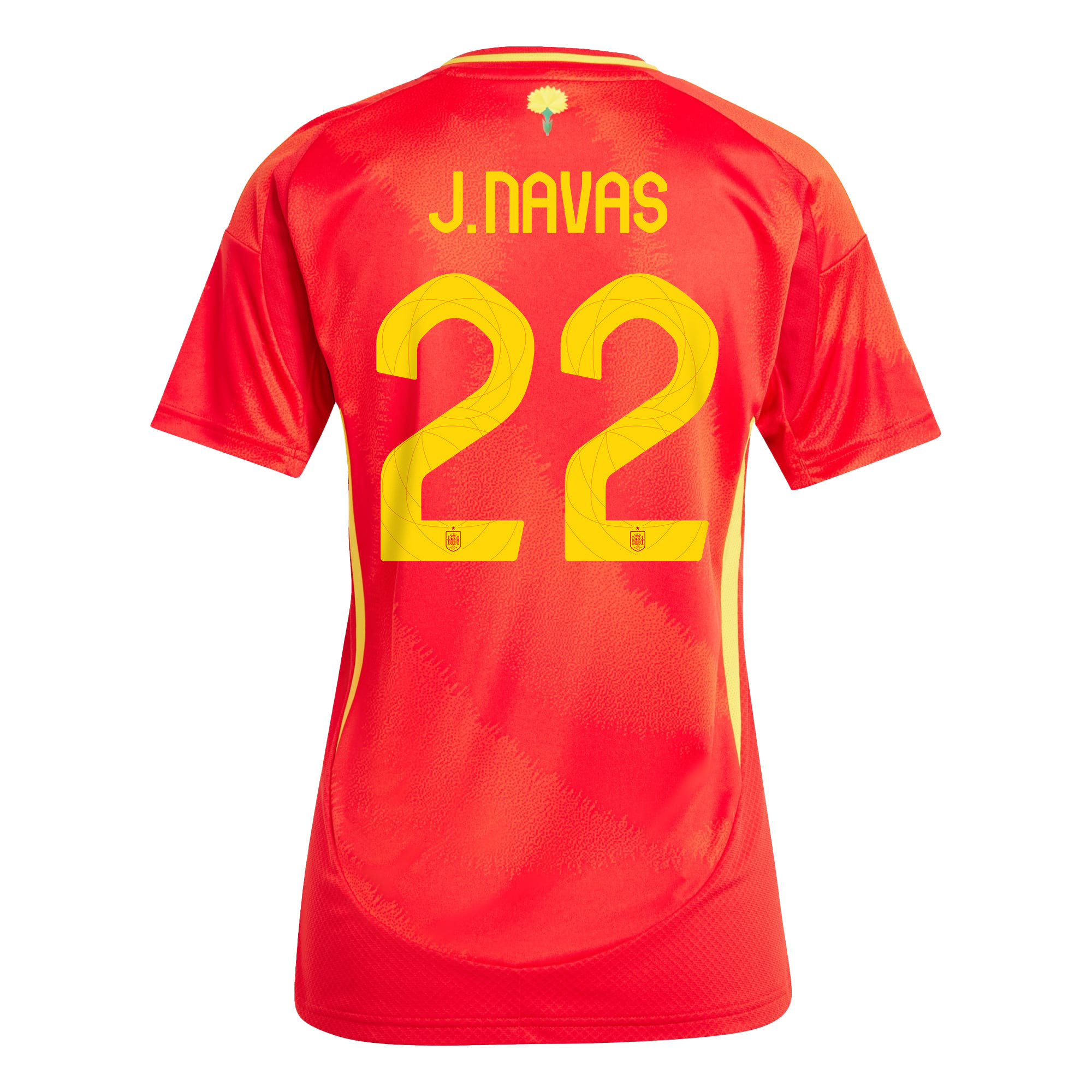 Jesús Navas 22 Spain National Team 2024 Home WOMEN Jersey - Red