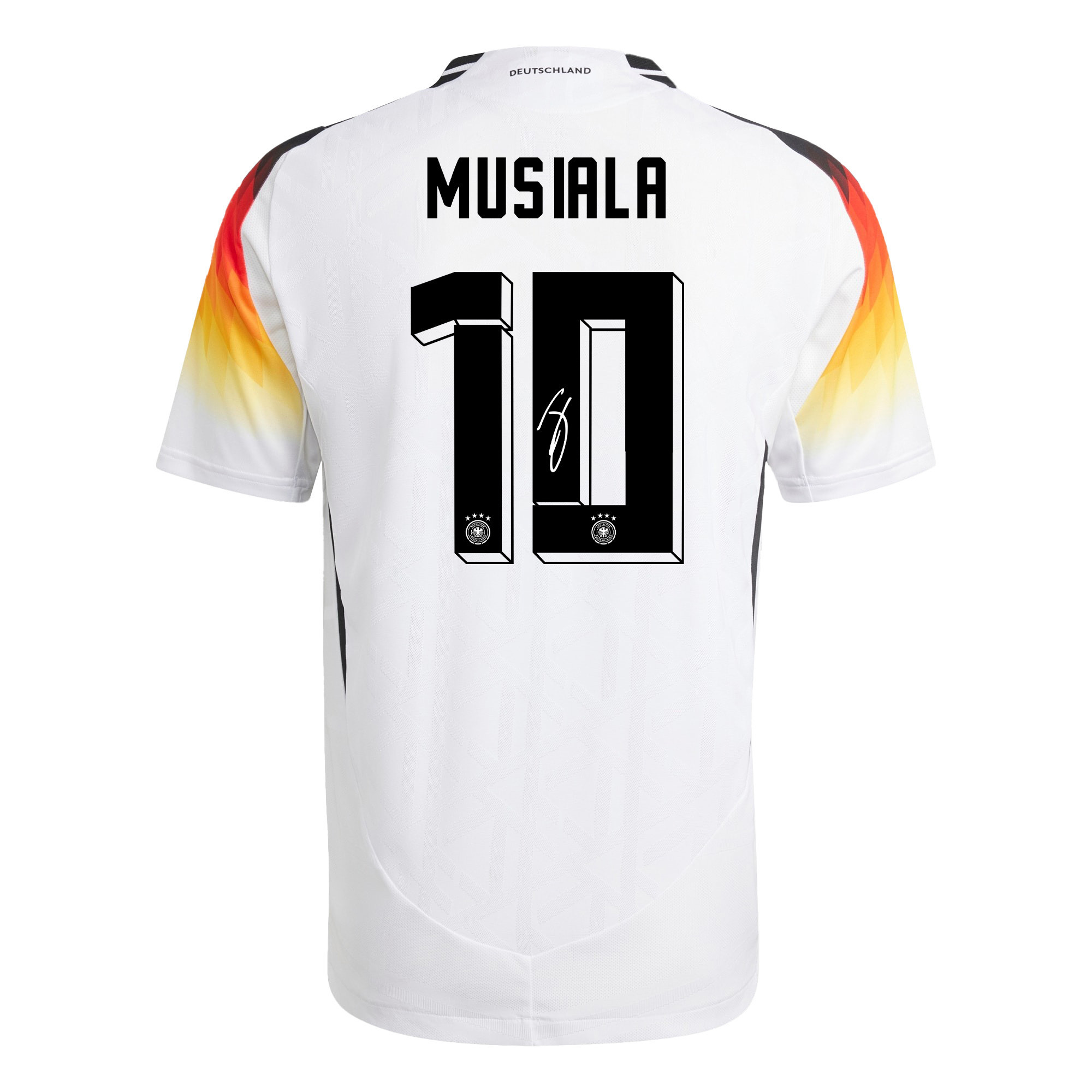 Jamal Musiala 10 Signed Germany National Team 2024/25 Home Jersey Autographed - Men
