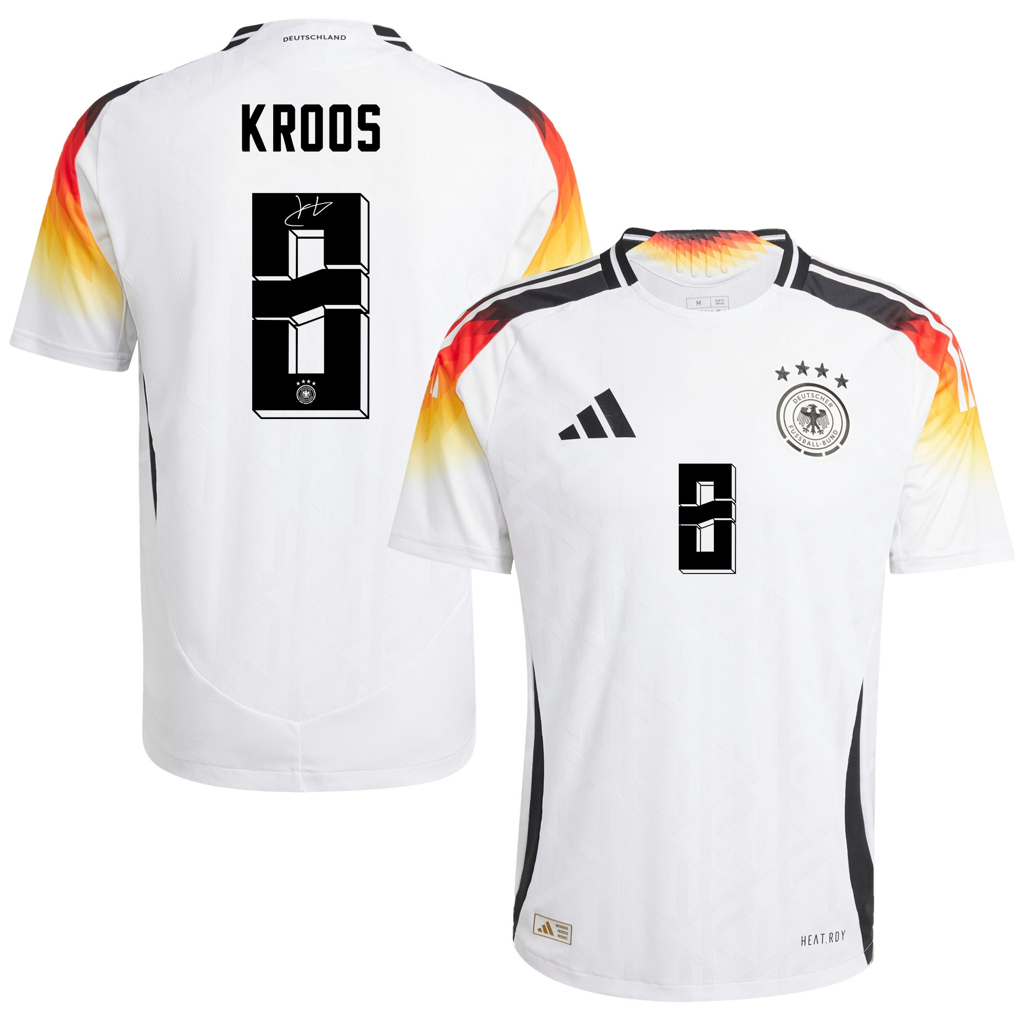 Toni Kroos 8 Signed Germany National Team 2024/25 Home Jersey Autographed - Men