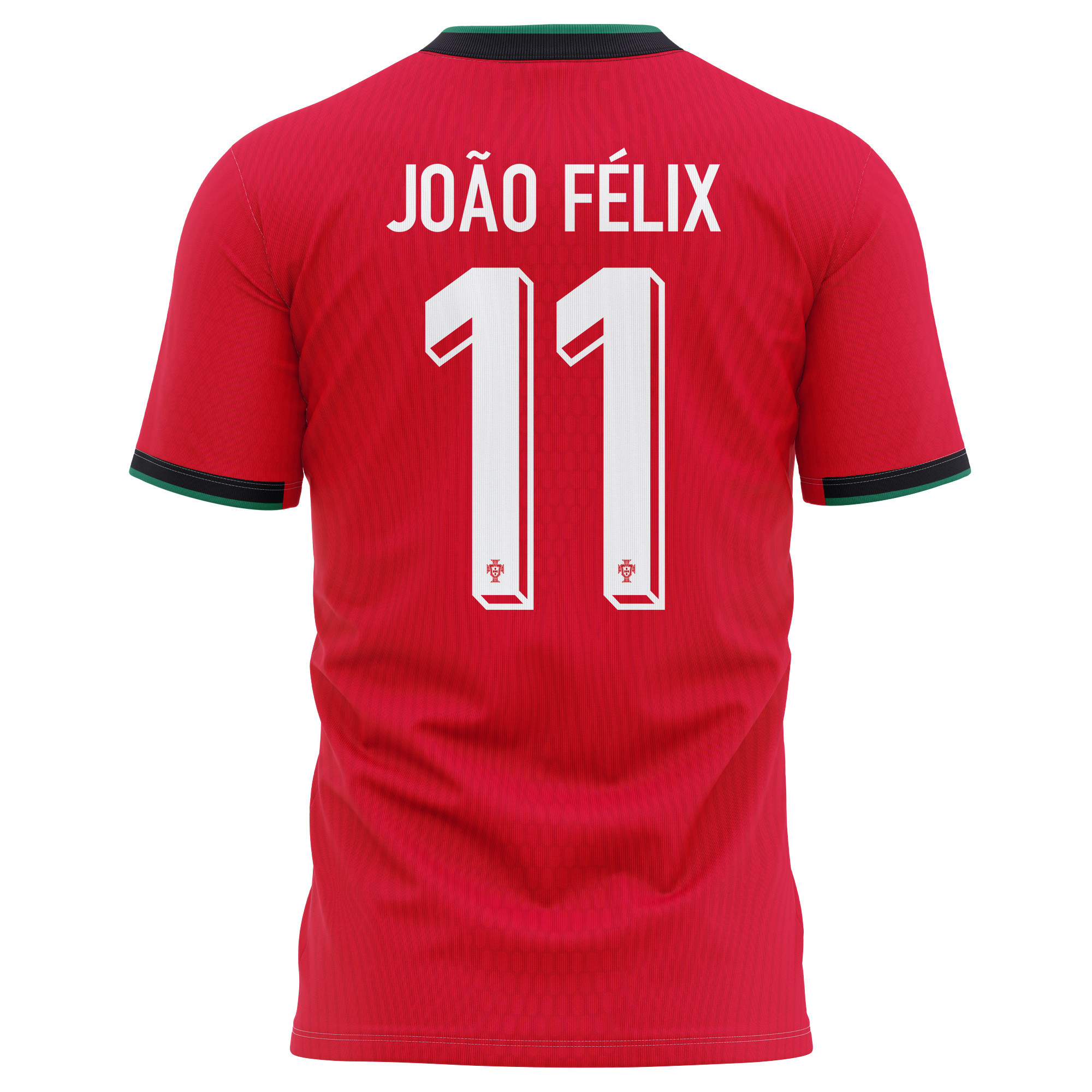 João Félix 11 Portugal National Team 2024/25 Home Kits AOP T-shirt - Red