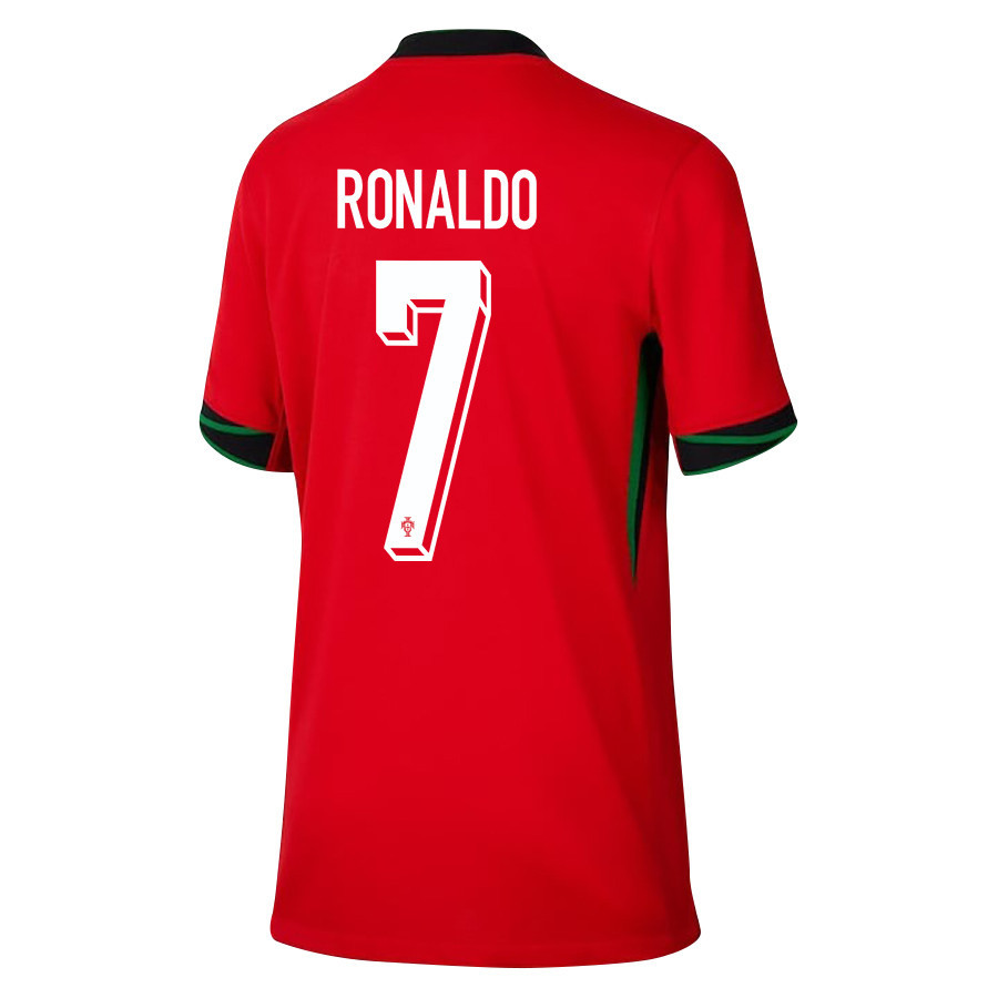 Cristiano Ronaldo 7 Portugal National Team 2024/25 Home YOUTH Jersey - Red