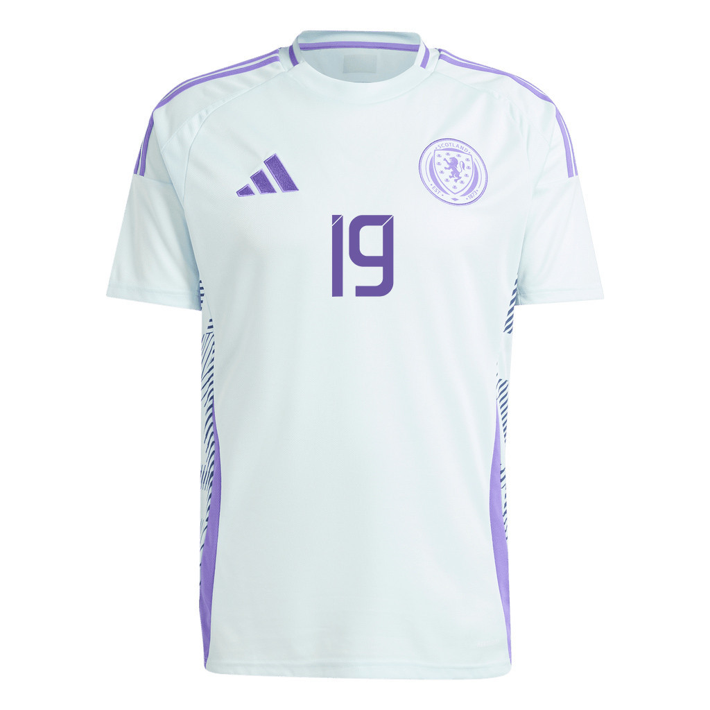 Tommy Conway 19 Scotland National Team 2024 Away Men Jersey - White